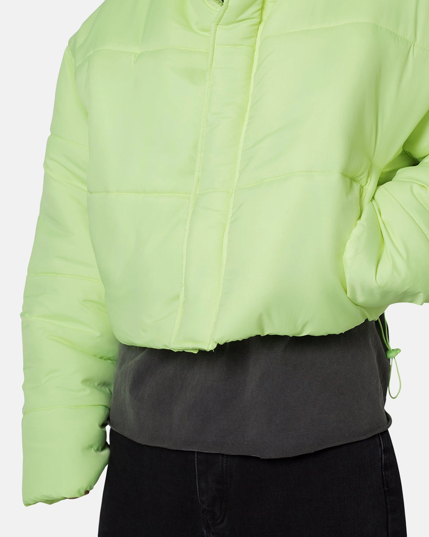 MNML Cropped Puffer II Jacket Green Hold Music
