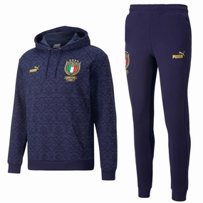 Italy Euro Winner graphic presentation tracksuit 2021/22 navy - Puma Durable Blends Sporty Design