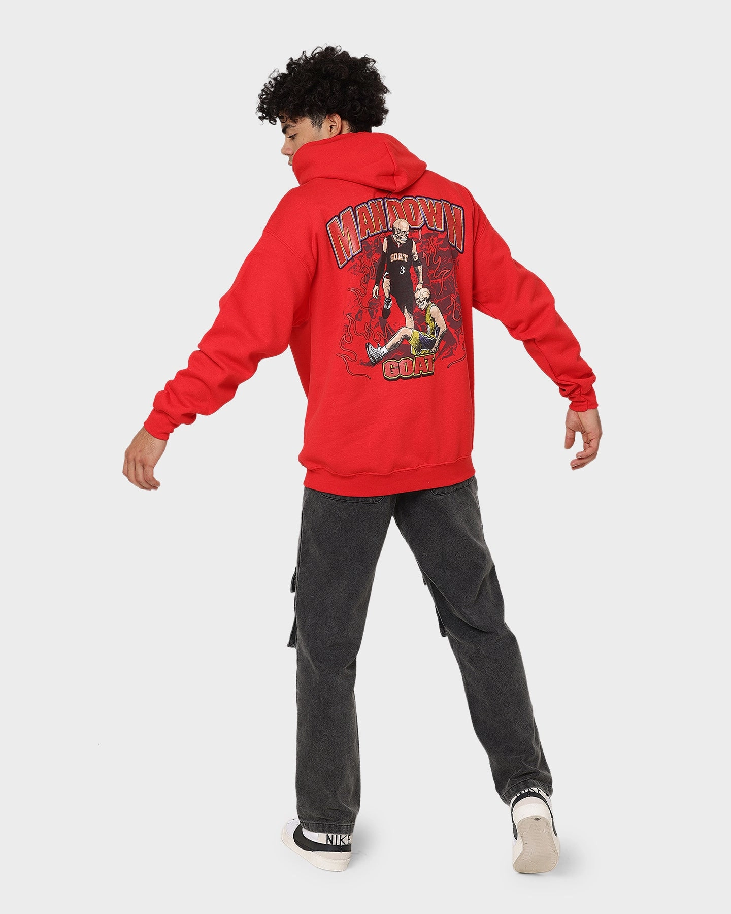 Goat Crew Man Down Hoodie Red St. Patrick's Day wear City Sense