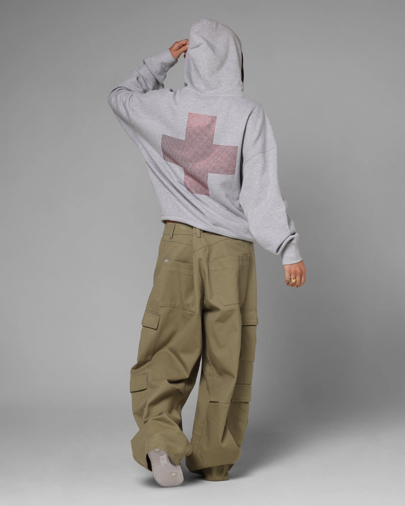 Loiter Drop Out Zip Hoodie Grey Street Comfort Functional