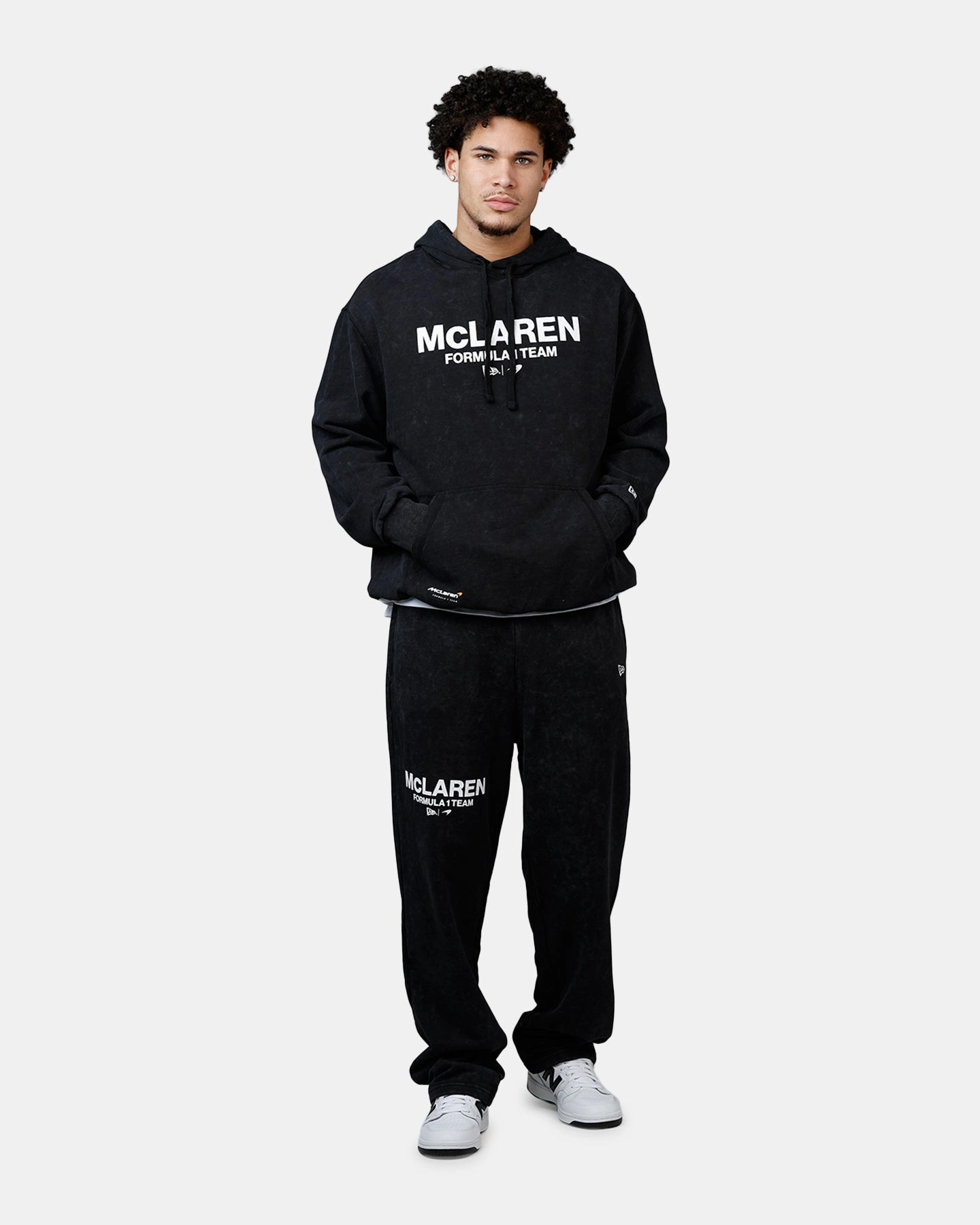 Reinforced Elbow Patches New Era X Mclaren Hoodie Black