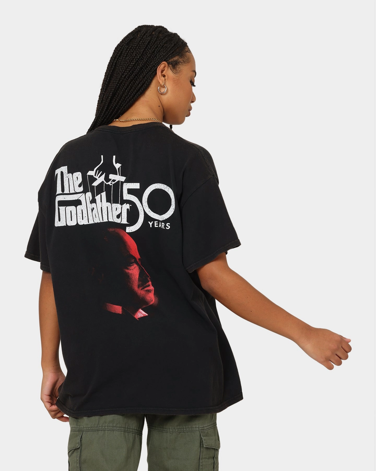 UV protected American Thrift X The Godfather The Godfather Movie Vintage T-Shirt Black Wash