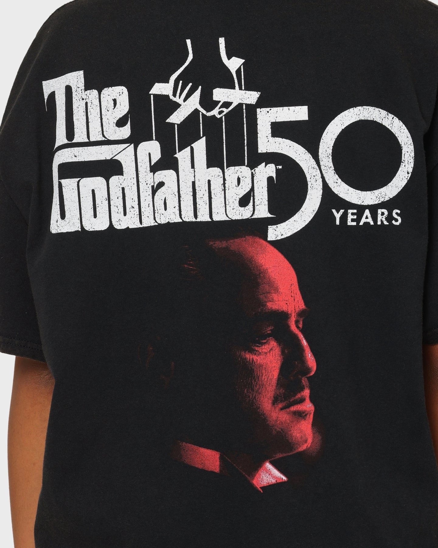American Thrift X The Godfather The Godfather Movie Vintage T-Shirt Black Wash Breezy Comfort Premium Cotton Blend
