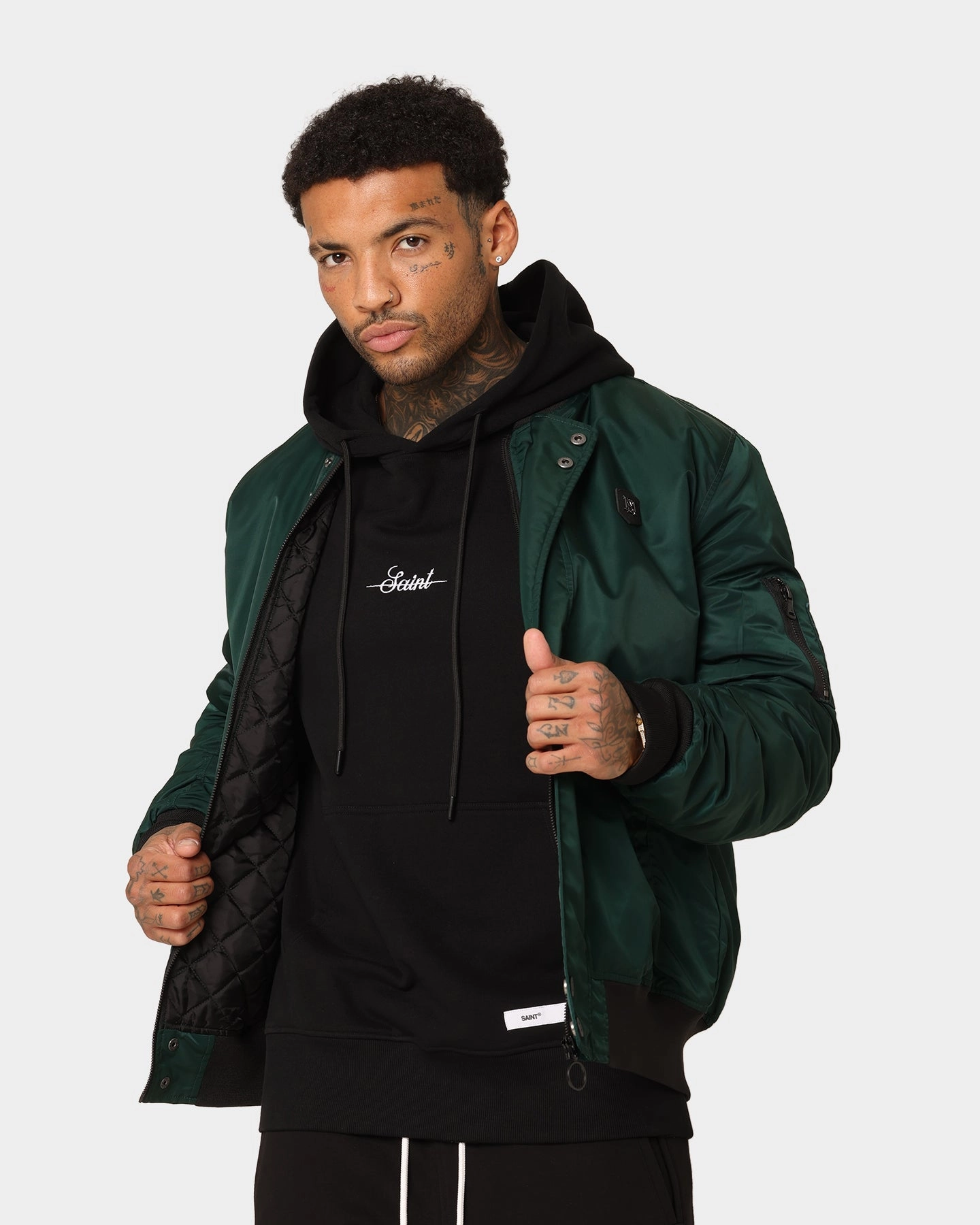 Saint Morta Annex Bomber Jacket Stadium Green Flight Travel Comfort