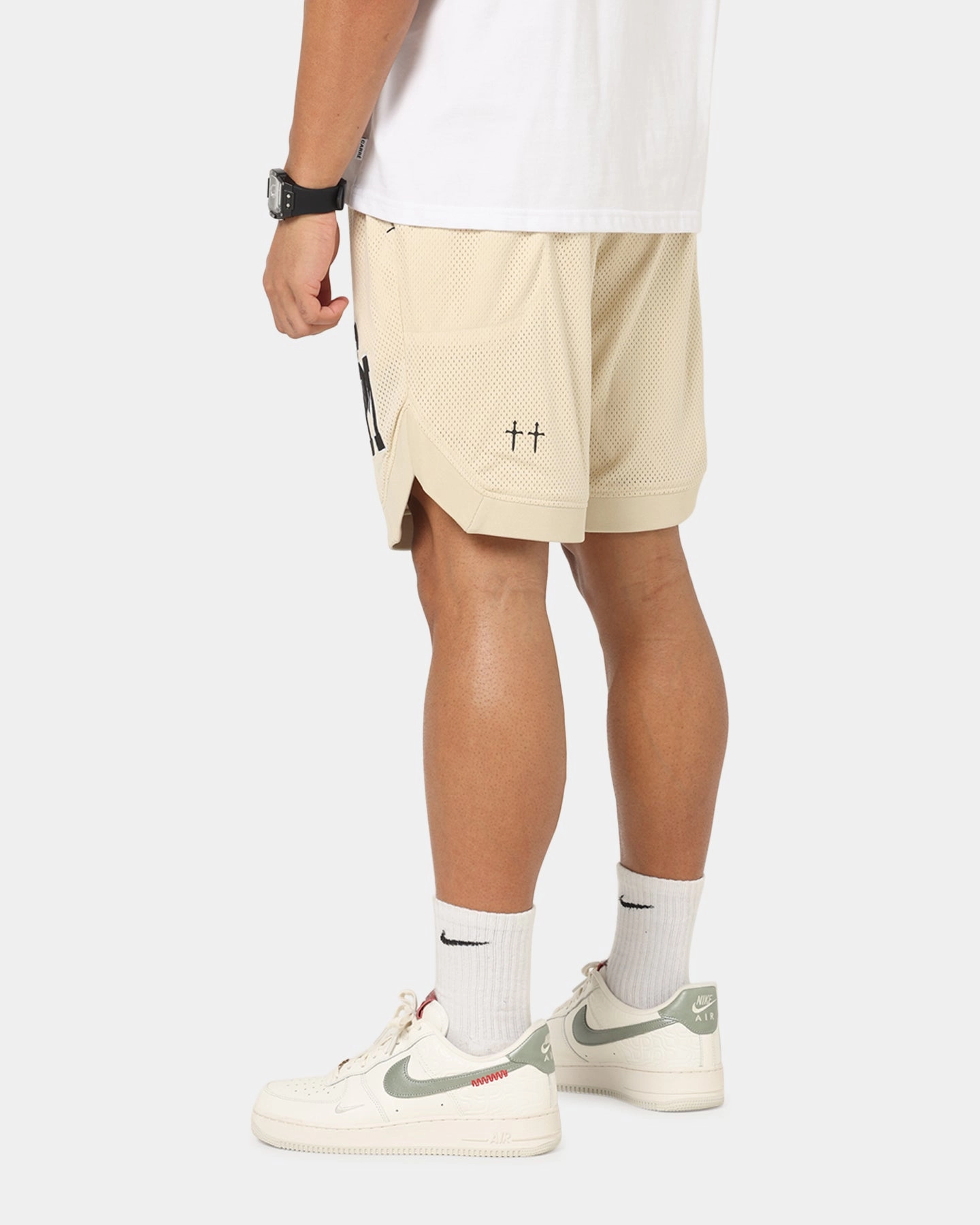 AbrasionResistant Saint Morta La Rambla Basketball Shorts Dirty Blonde