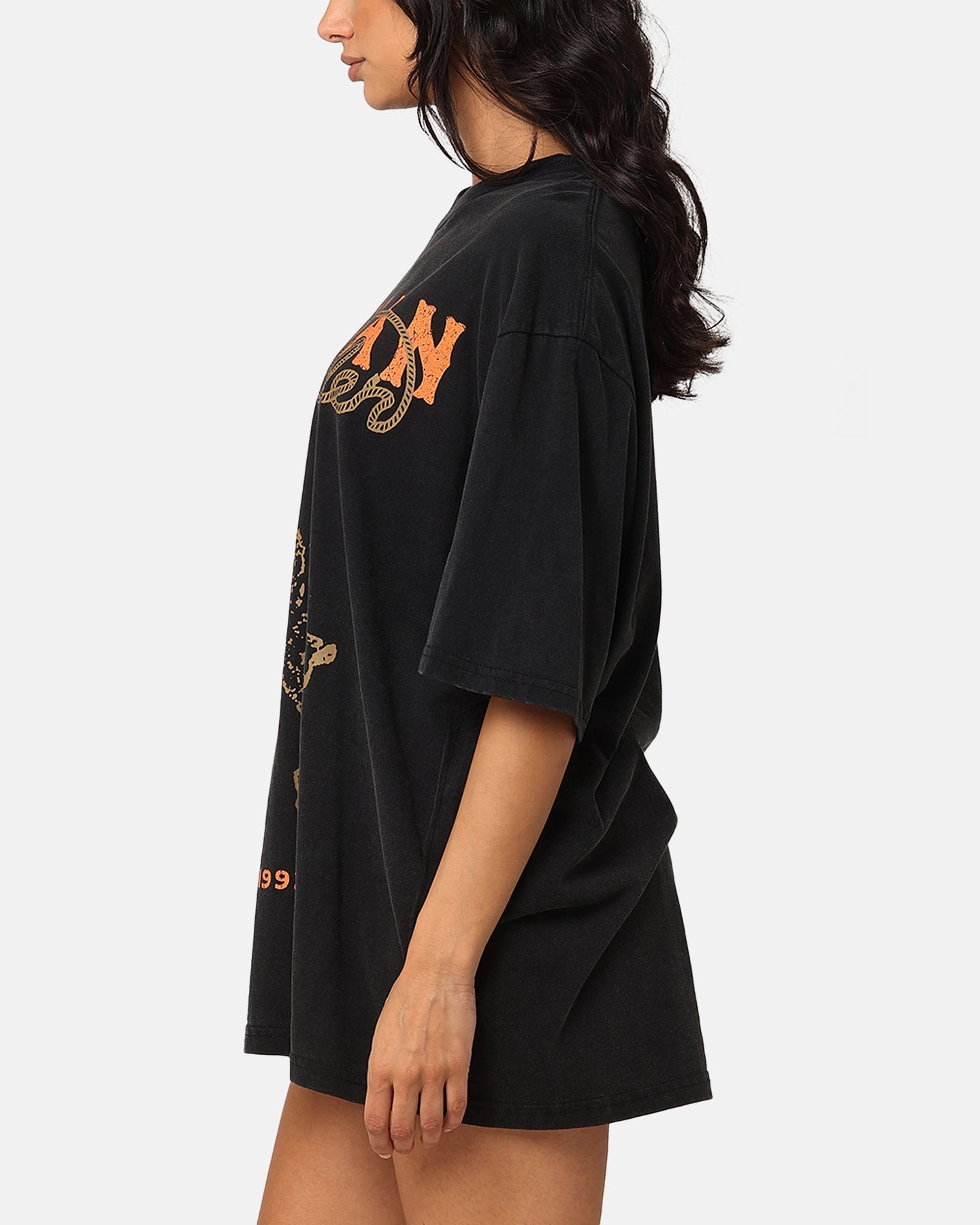 Comfort and Fit Minimal Style Trend Morgan Wallen Cowboy T-Shirt Washed Black