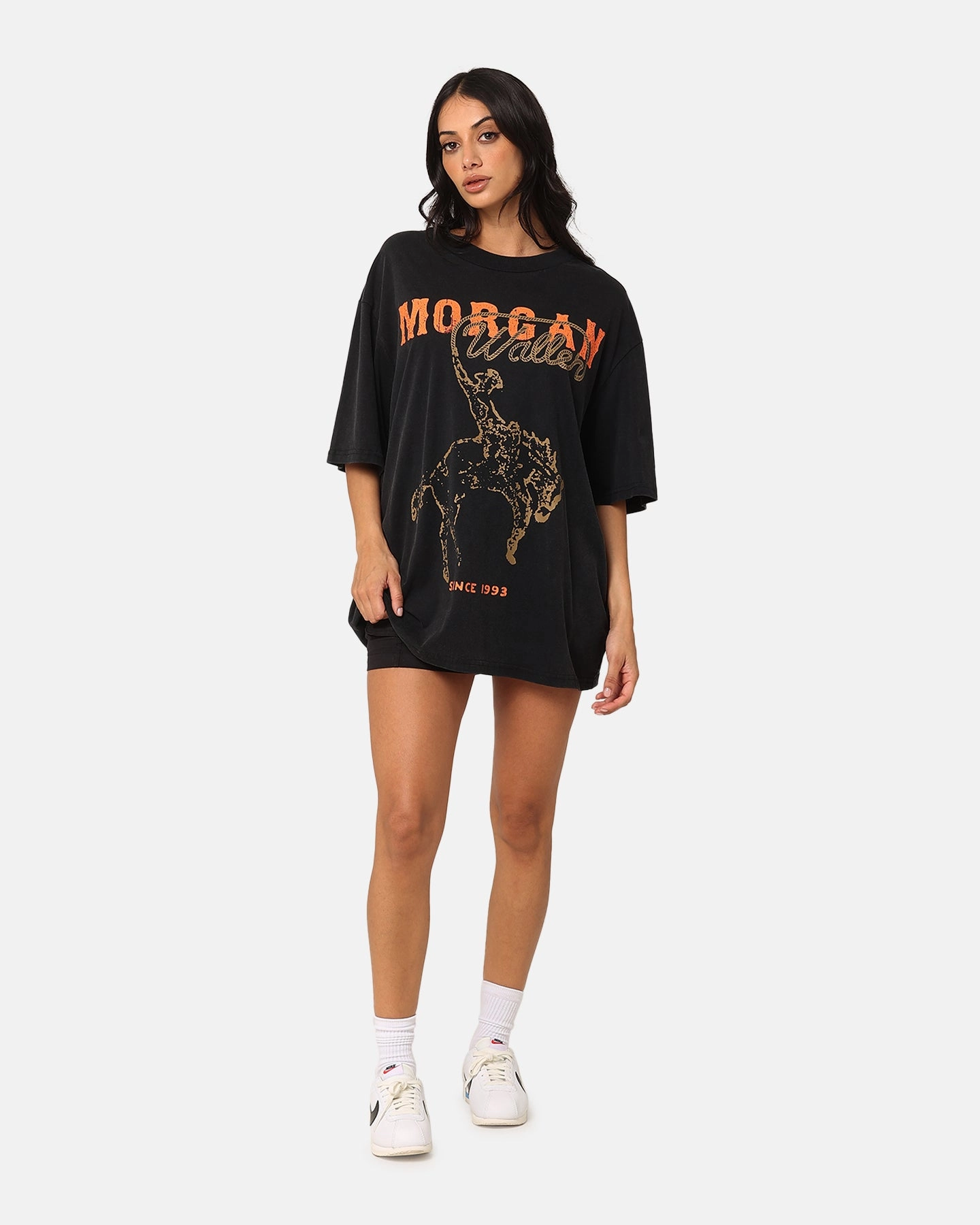 Elderly clothing Morgan Wallen Cowboy T-Shirt Washed Black