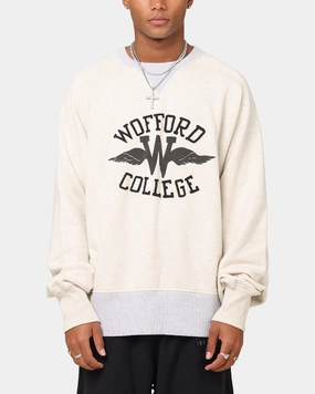 Chilly Weather Fashion Perfect Wear Champion 50's Saddle Crew Sweatshirt Oatmeal Heather