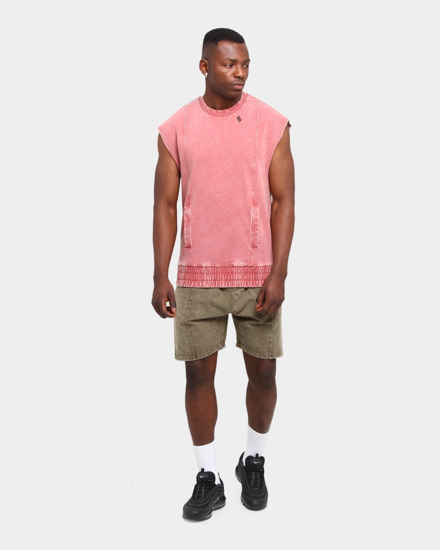 Elevn Clothing Co. VTG Washed Shorts Forest quick-drying Compact Storage Pocket