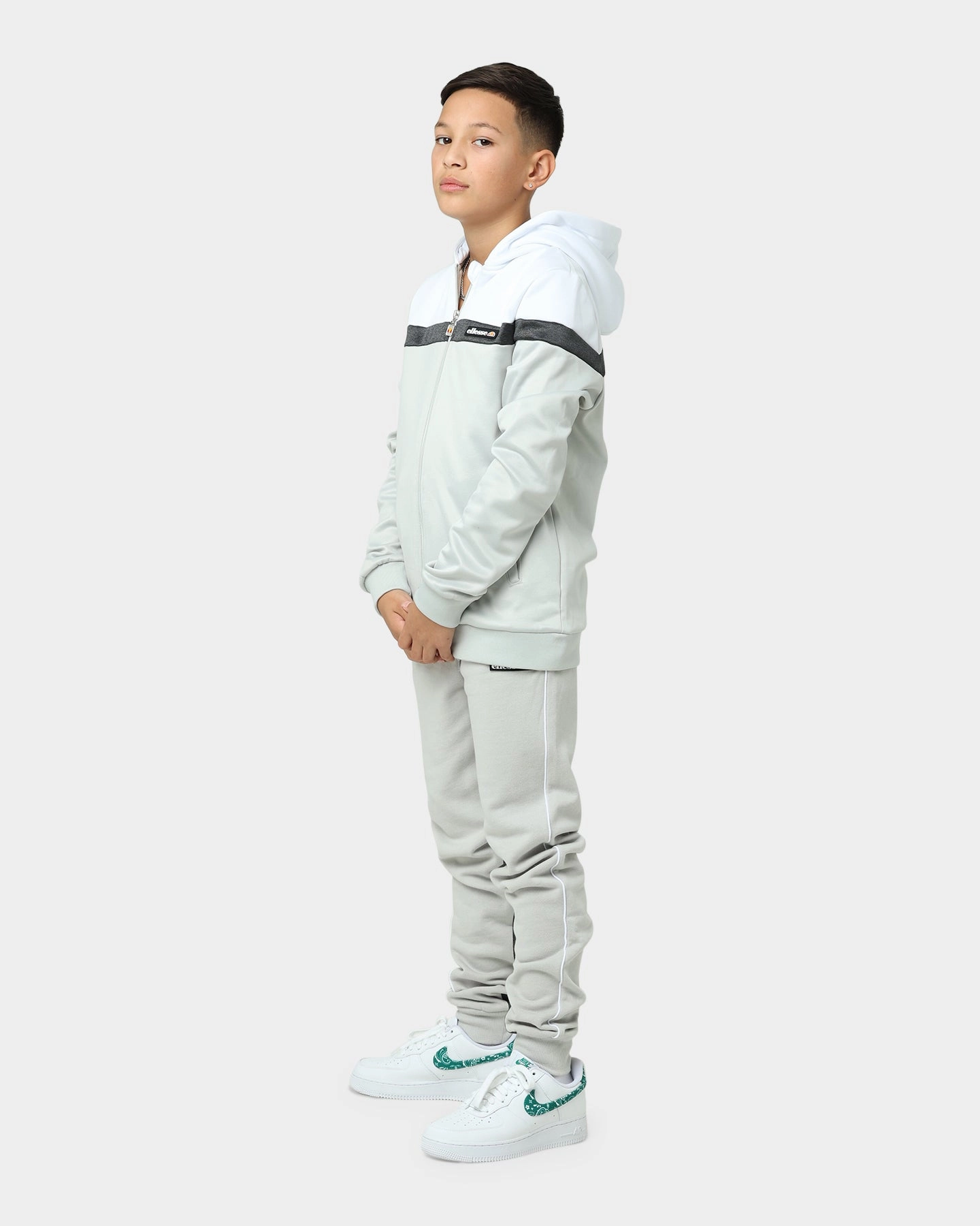 Sale Collar Options Ellesse Kids' Cutito Track Jacket Light Grey