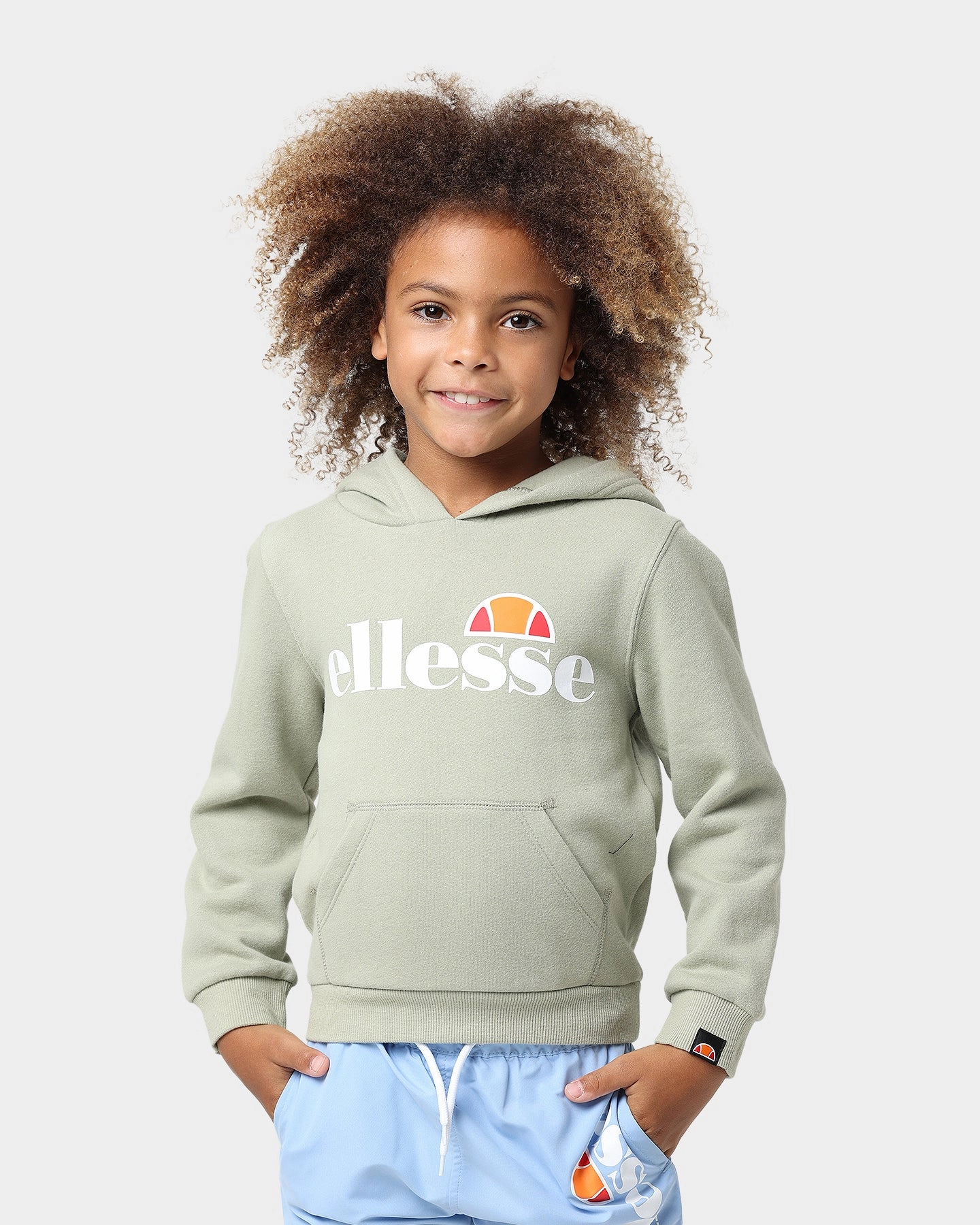 Ellesse Kids' Jero OH Hoodie Green platform