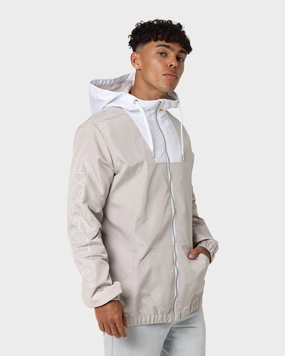 Layering Compatible Ellesse Marine Jacket Light Grey