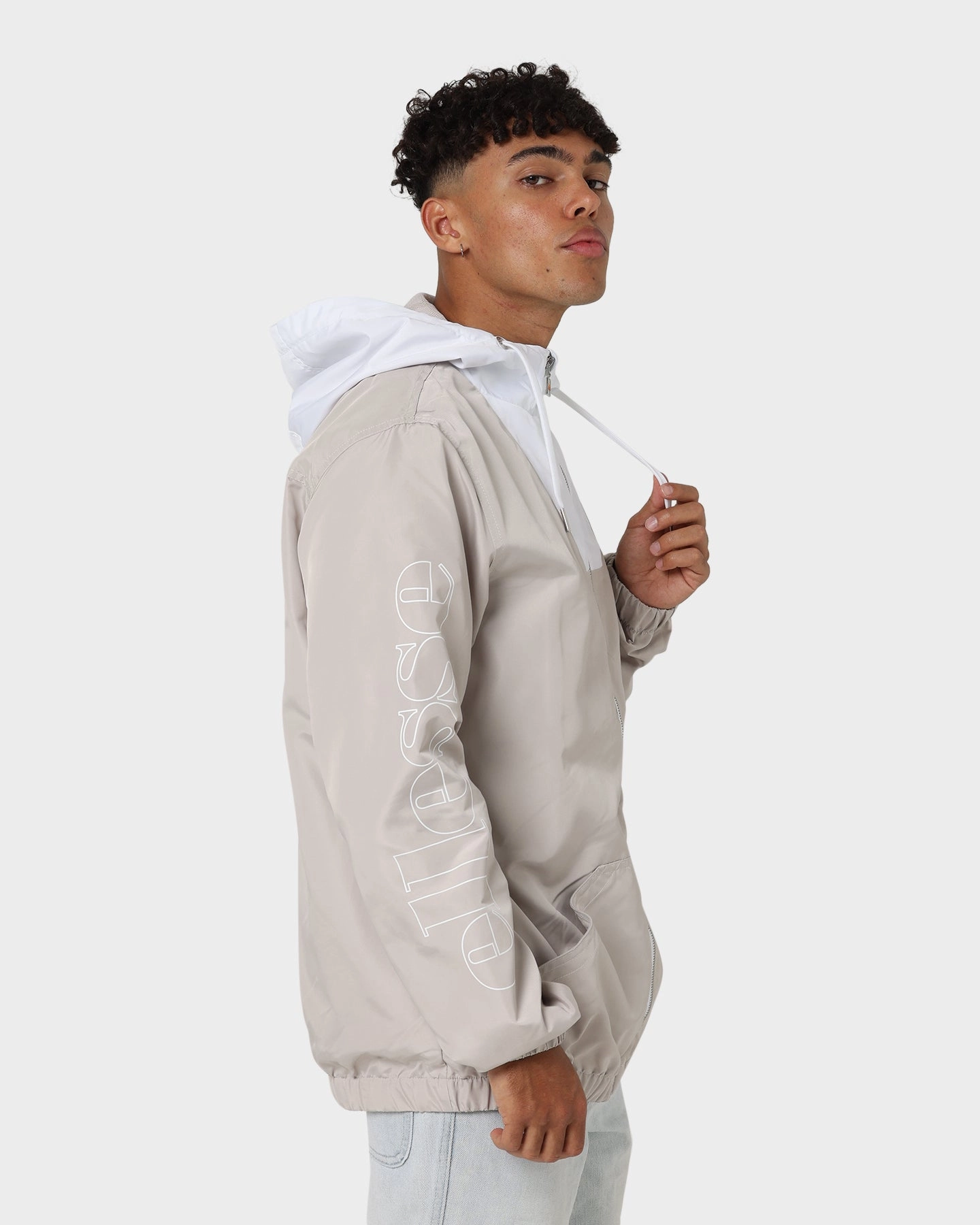 Ellesse Marine Jacket Light Grey Business Meeting
