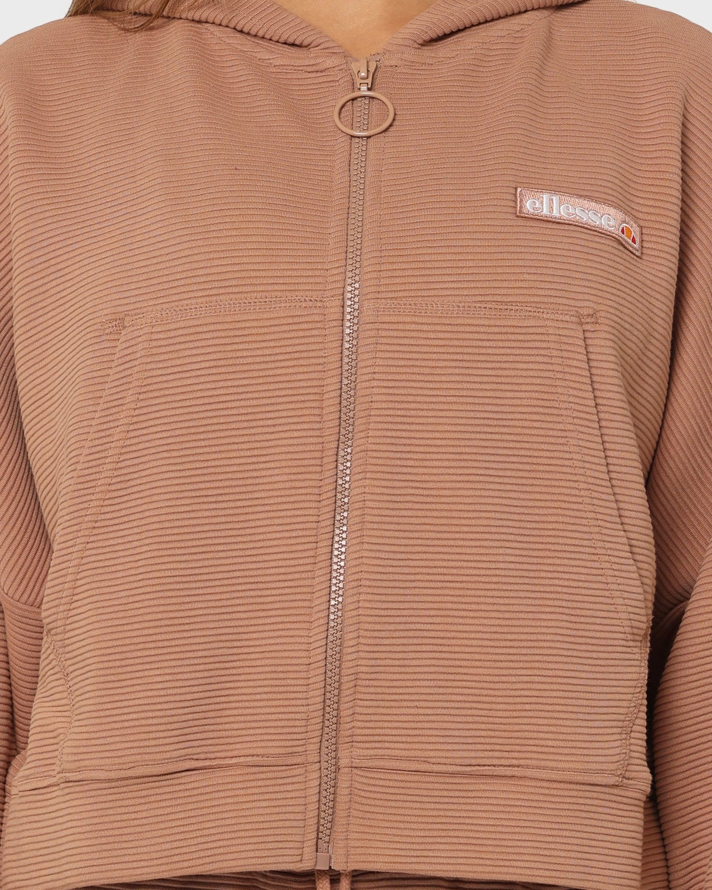 Ellesse Women's Campenelle Cropped Hoodie Brown Jump