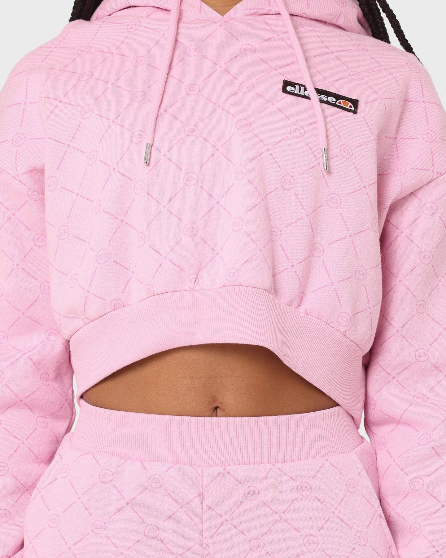 Fashionable Outerwear Ellesse Women's Marinell Crop Hoodie Light Pink