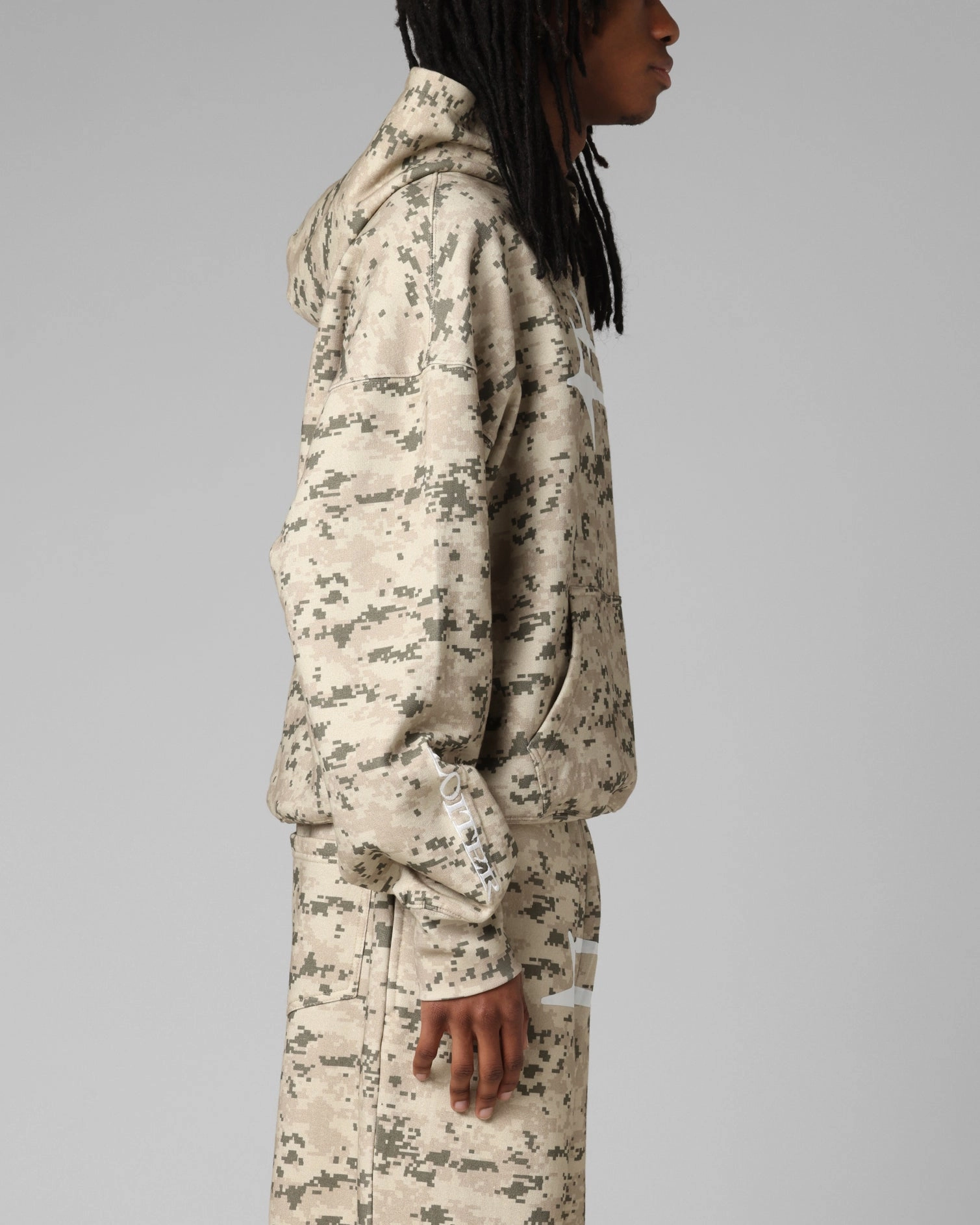 Pajama like Ultra Soft Handfeel Loiter Hybrid Premium Hoodie Digi Camo