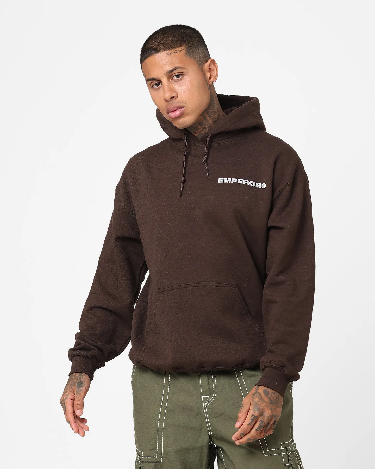 Opinion Light Reflective Trims Emperor Apparel The Streets Hoodie Brown