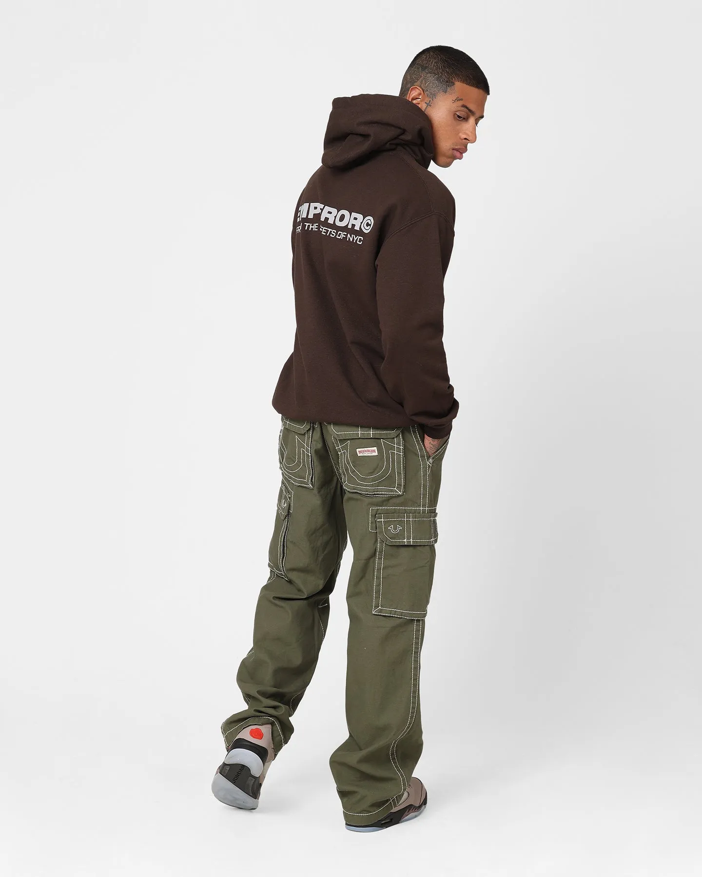 Valentine's look Abrasion Resistant Panels Emperor Apparel The Streets Hoodie Brown