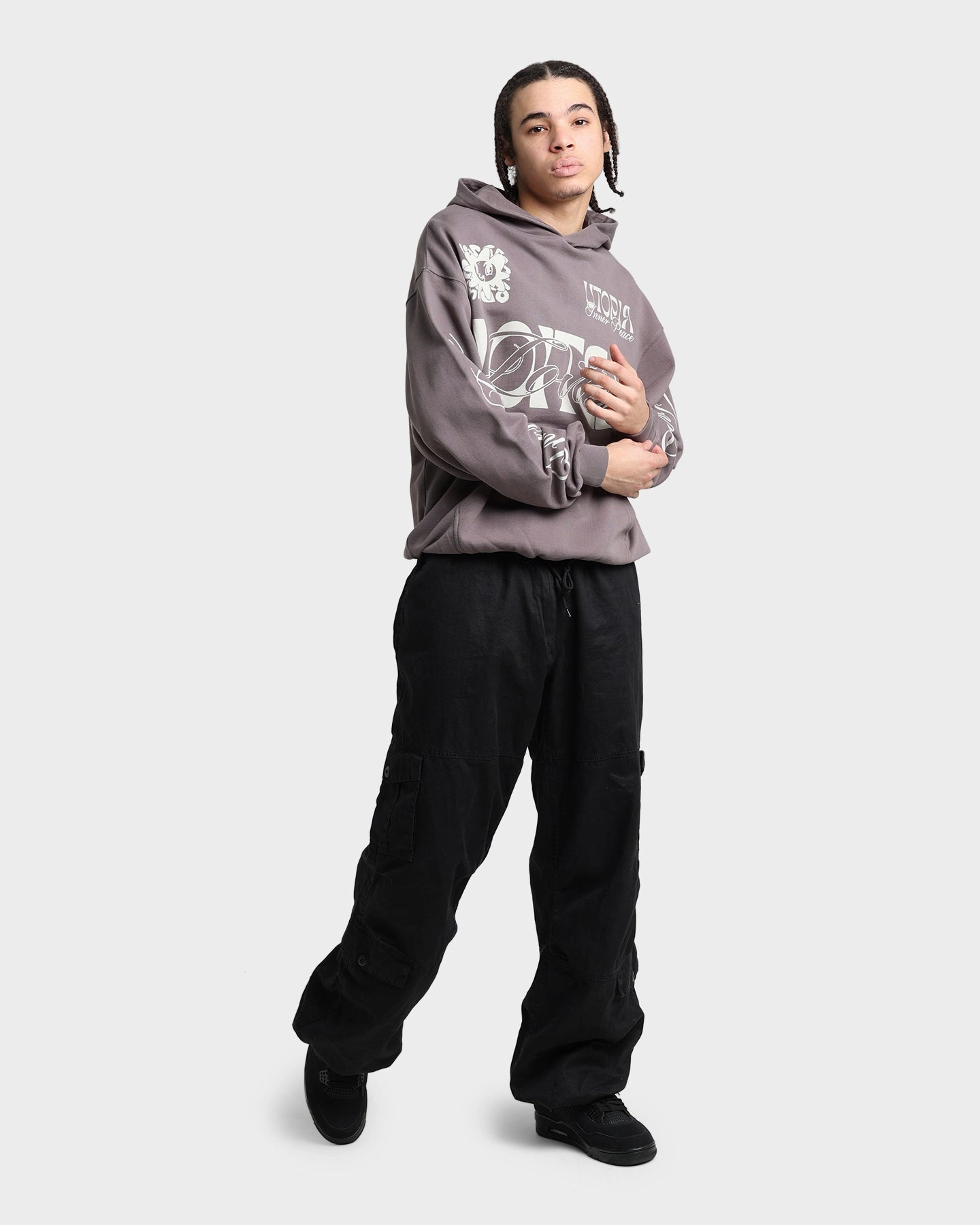 Long Wear window - shopping Loiter Inner Peace Hoodie Charcoal