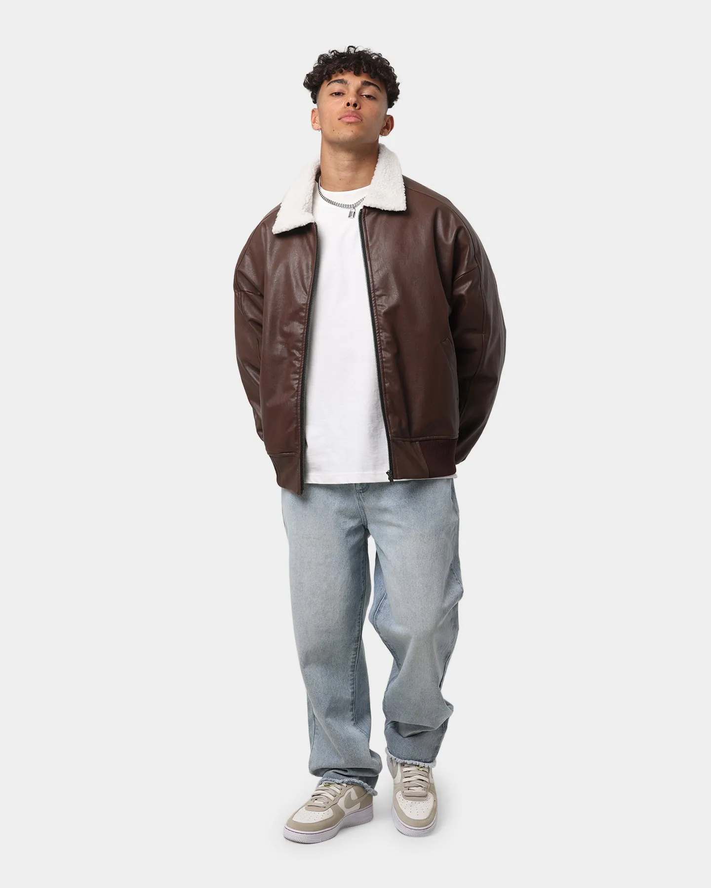 EN ES Apex Sherpa Jacket Brown Lightweight Layer