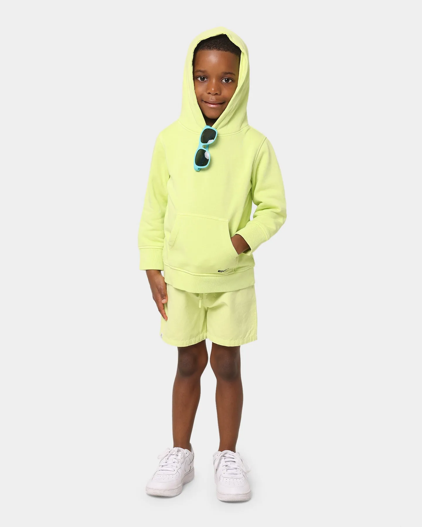 Modern Sport Inspired EN ES Kids Kids' Miles Apart Wash Hoodie Lemon
