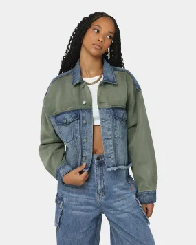 Jog Wind Control EN ES Women's Mindset Cropped Jacket Khaki