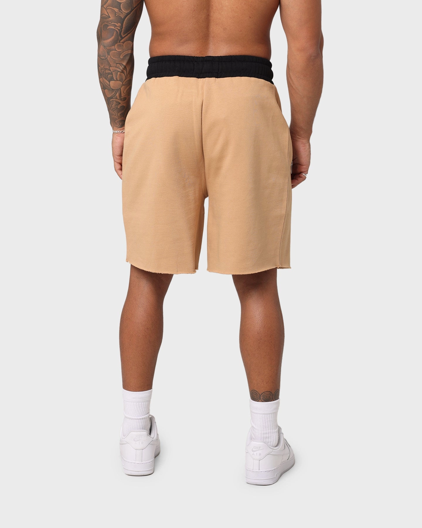 Anti Odor Technology EN ES Fleece Ball Shorts Tan