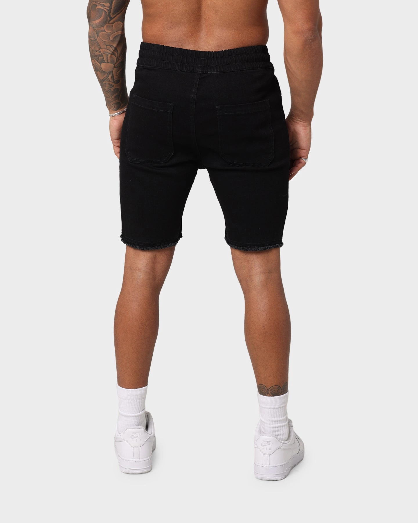 EN ES Infantry Shorts Black Abrasion Resistant Edges Sun Protection Fabric