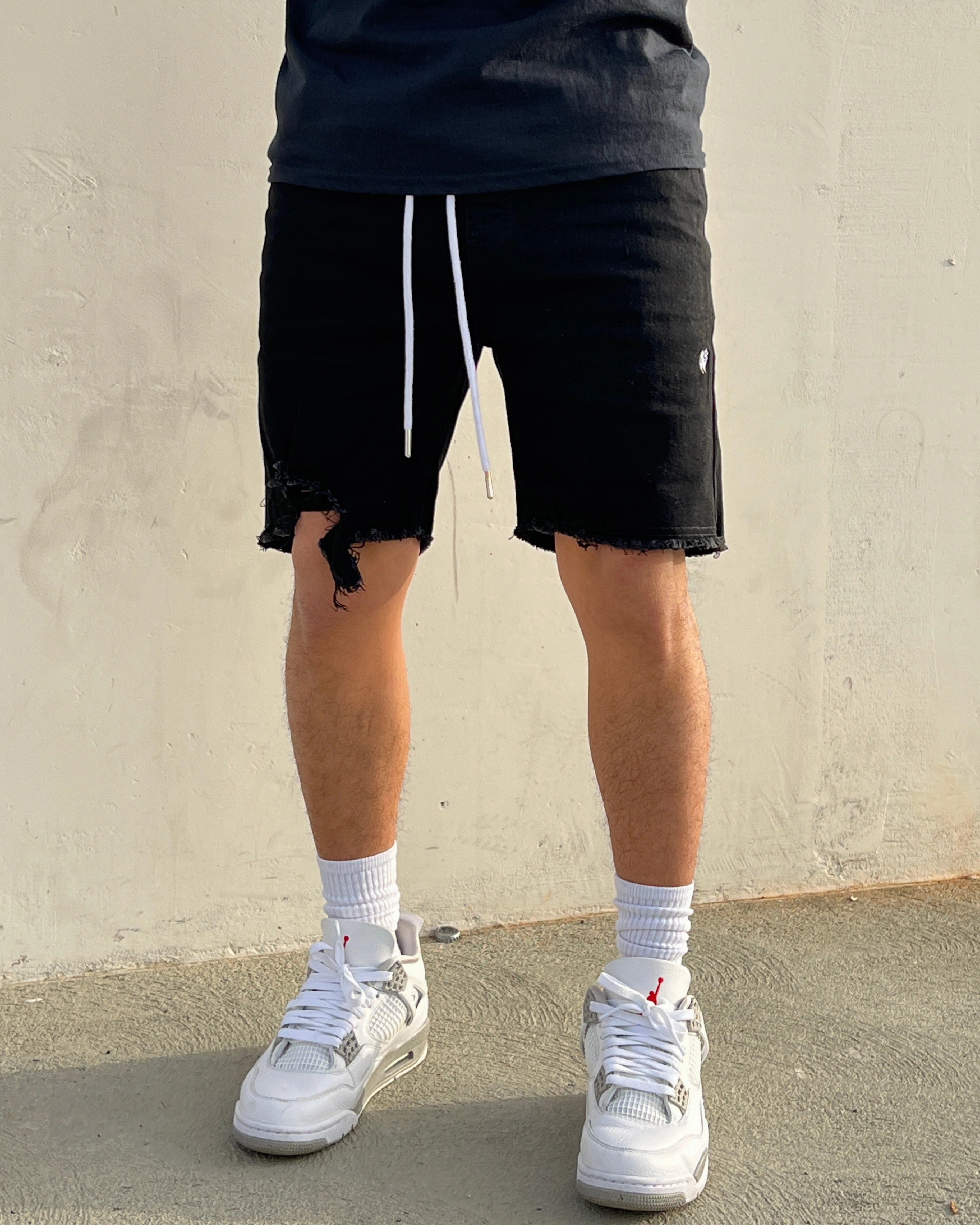 EN ES Infantry Shorts Black Vented Hem Details Budget - friendly