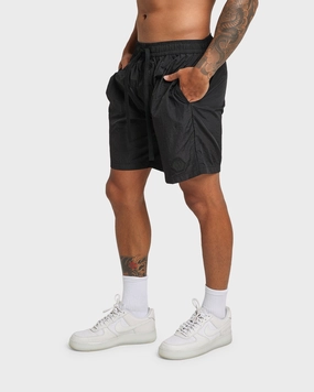 EN ES Neptune Beach Shorts Black AdjustableDrawstring