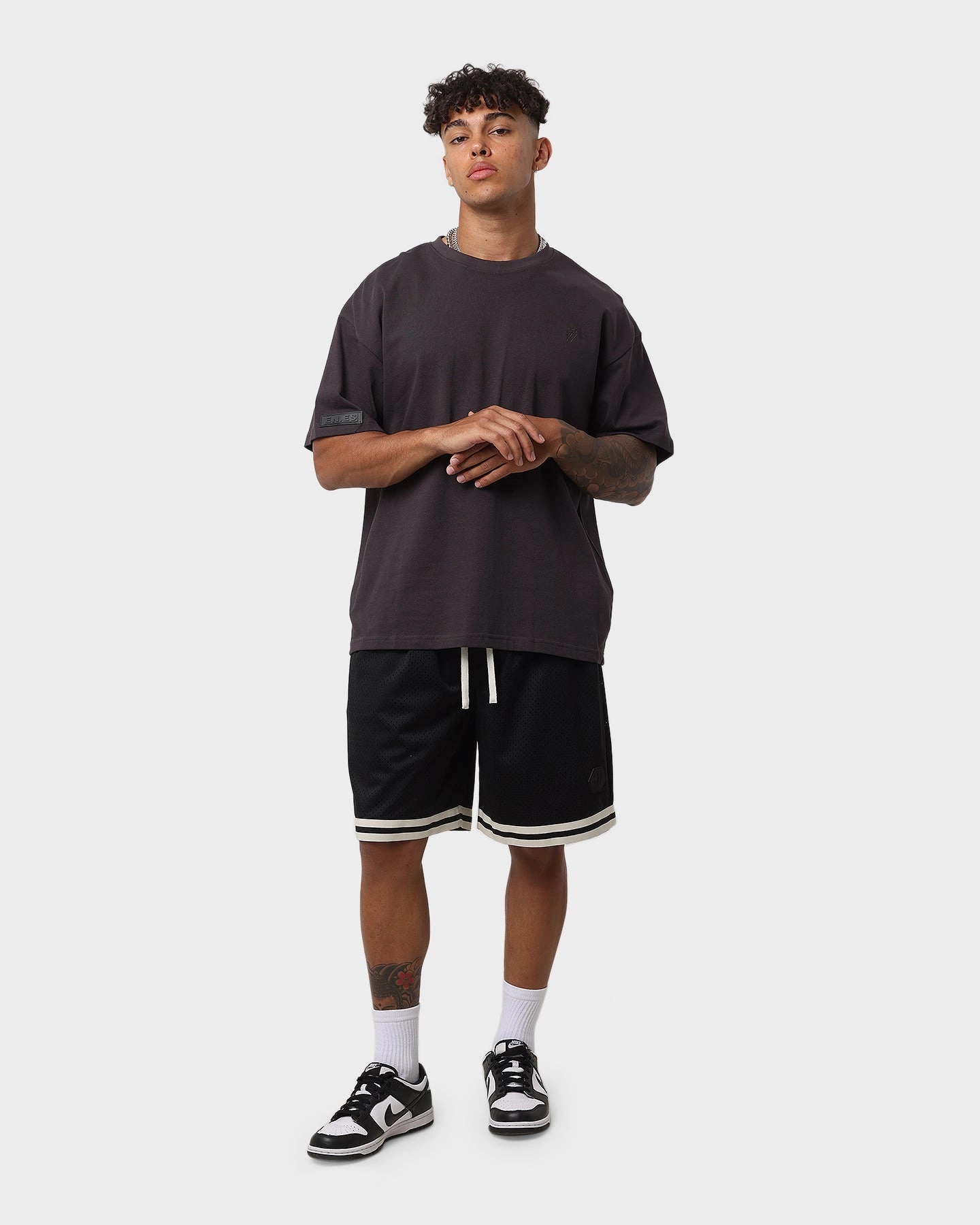 multiple pockets EN ES Team Basketball Shorts Black