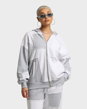 elastic waistband EN ES Women's Versatile Fleece Hoodie Grey Marle