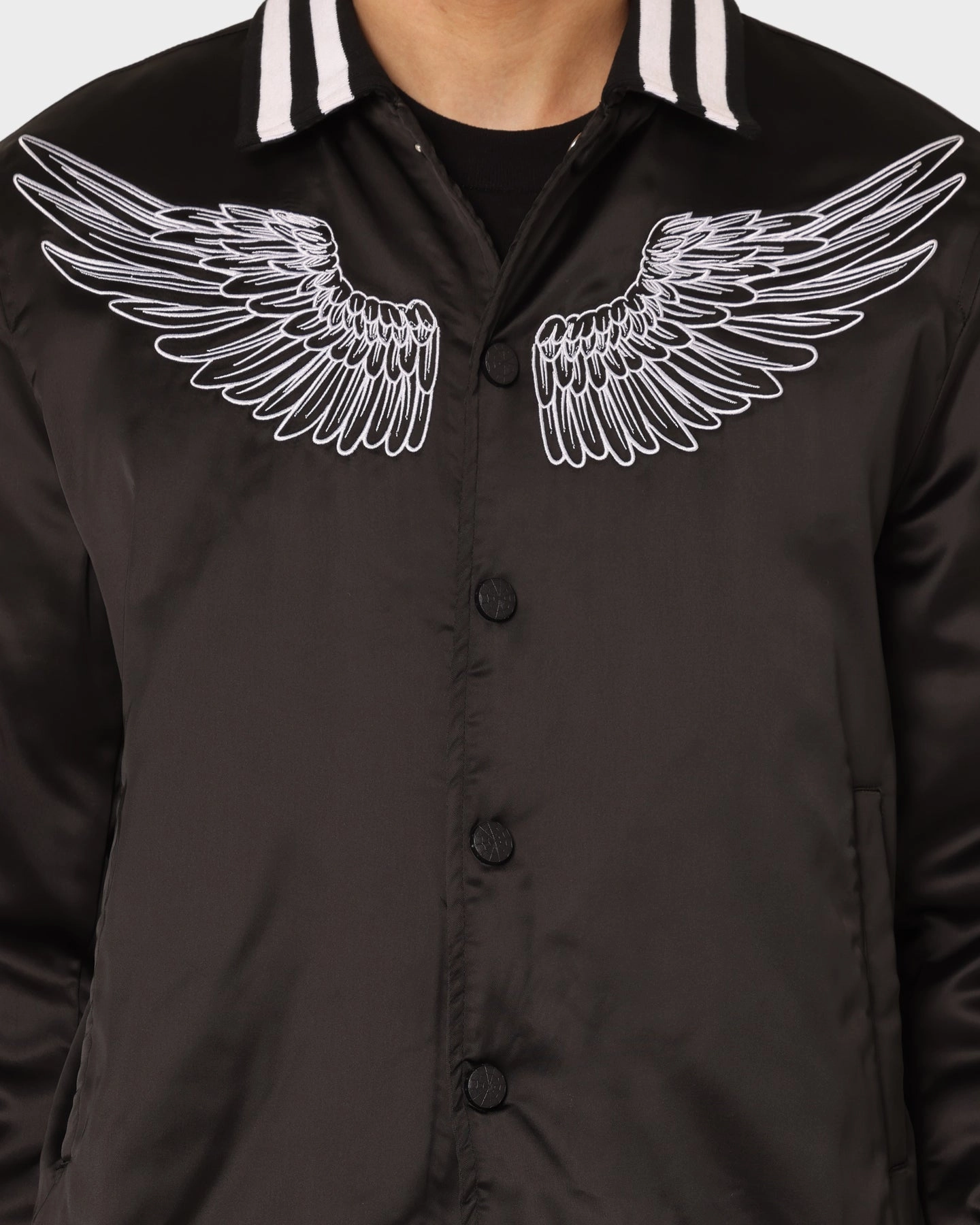 En Noir Inc Midnight Satin Jacket Black Double Layer Design Trilby