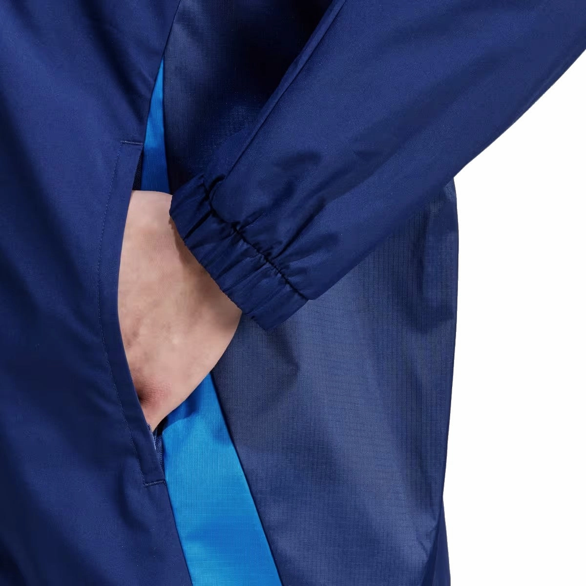 Hygienic museum Italy soccer training rain jacket 2024/25 navy blue - Adidas