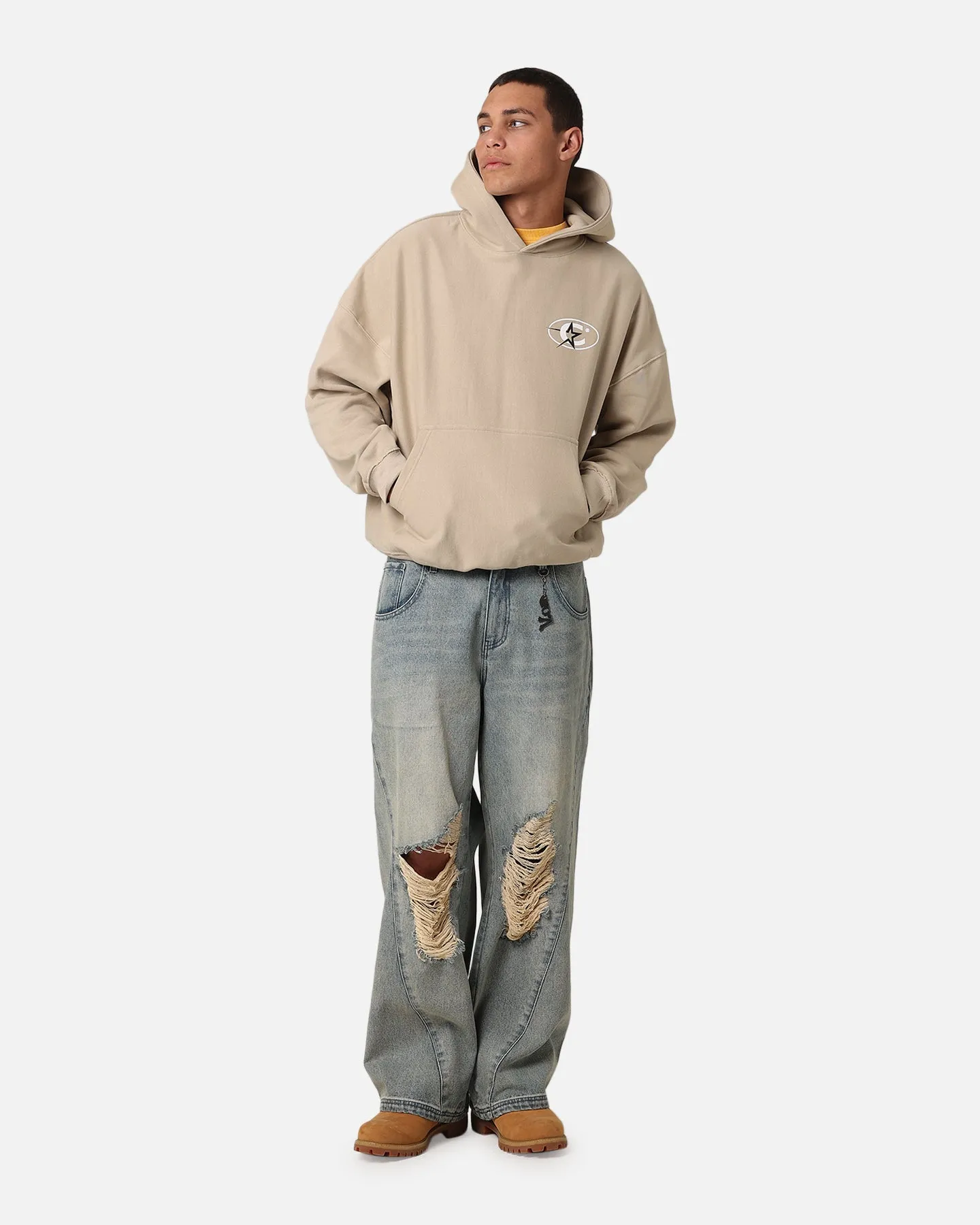 Carre C-Star Stack Hoodie Stone Warm Outer Layer Reflective Safety Details