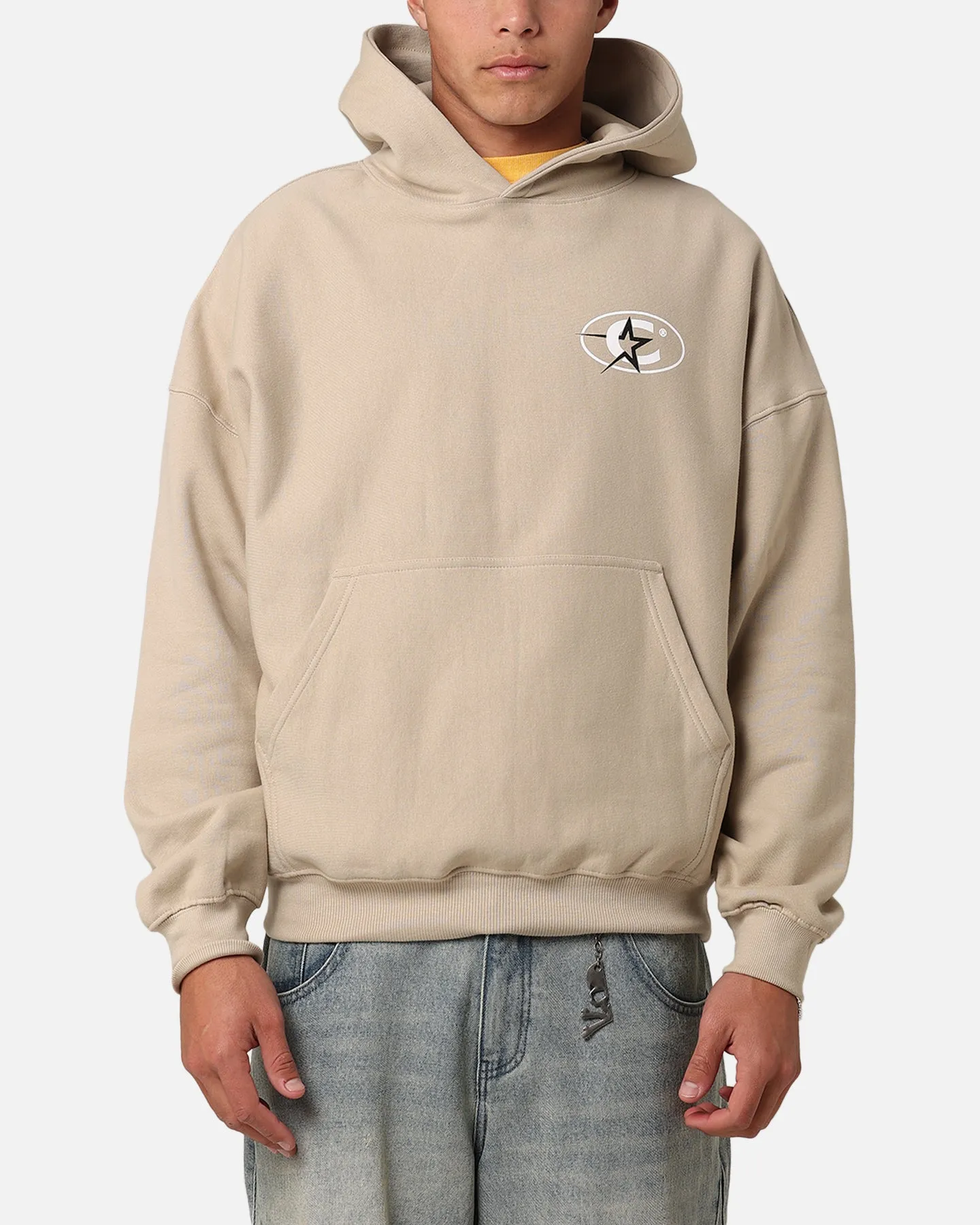 complementary item Carre C-Star Stack Hoodie Stone