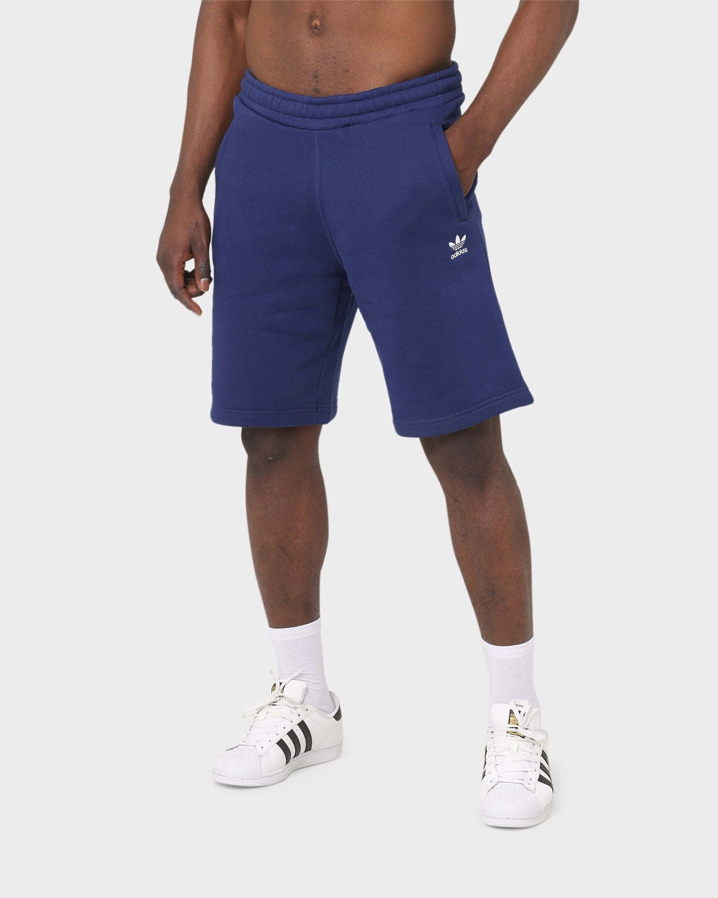 stain resistant coating Adidas Essential Trefoil Shorts Night Sky