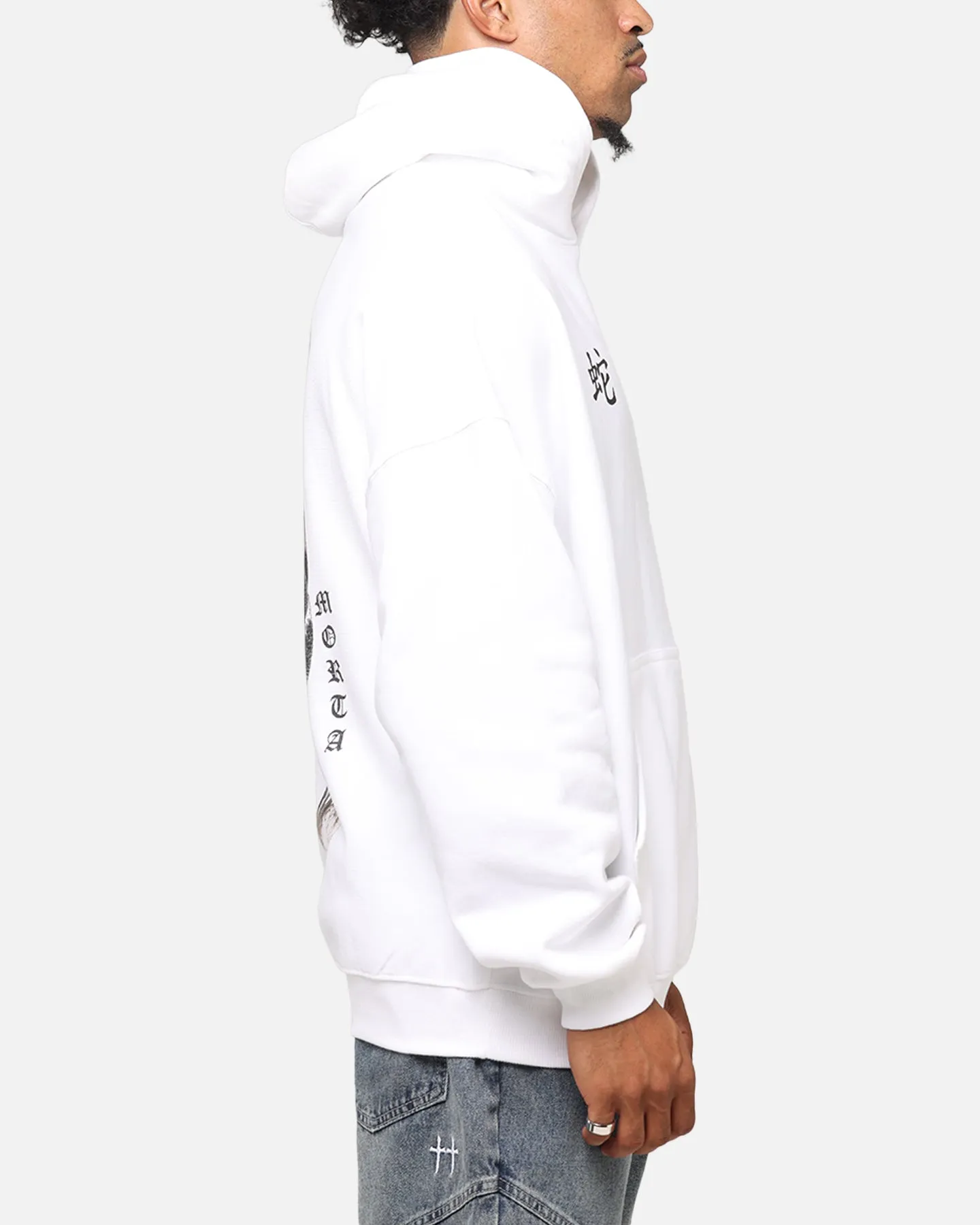 Prayer Reflective Saint Morta Entanglement Hoodie White