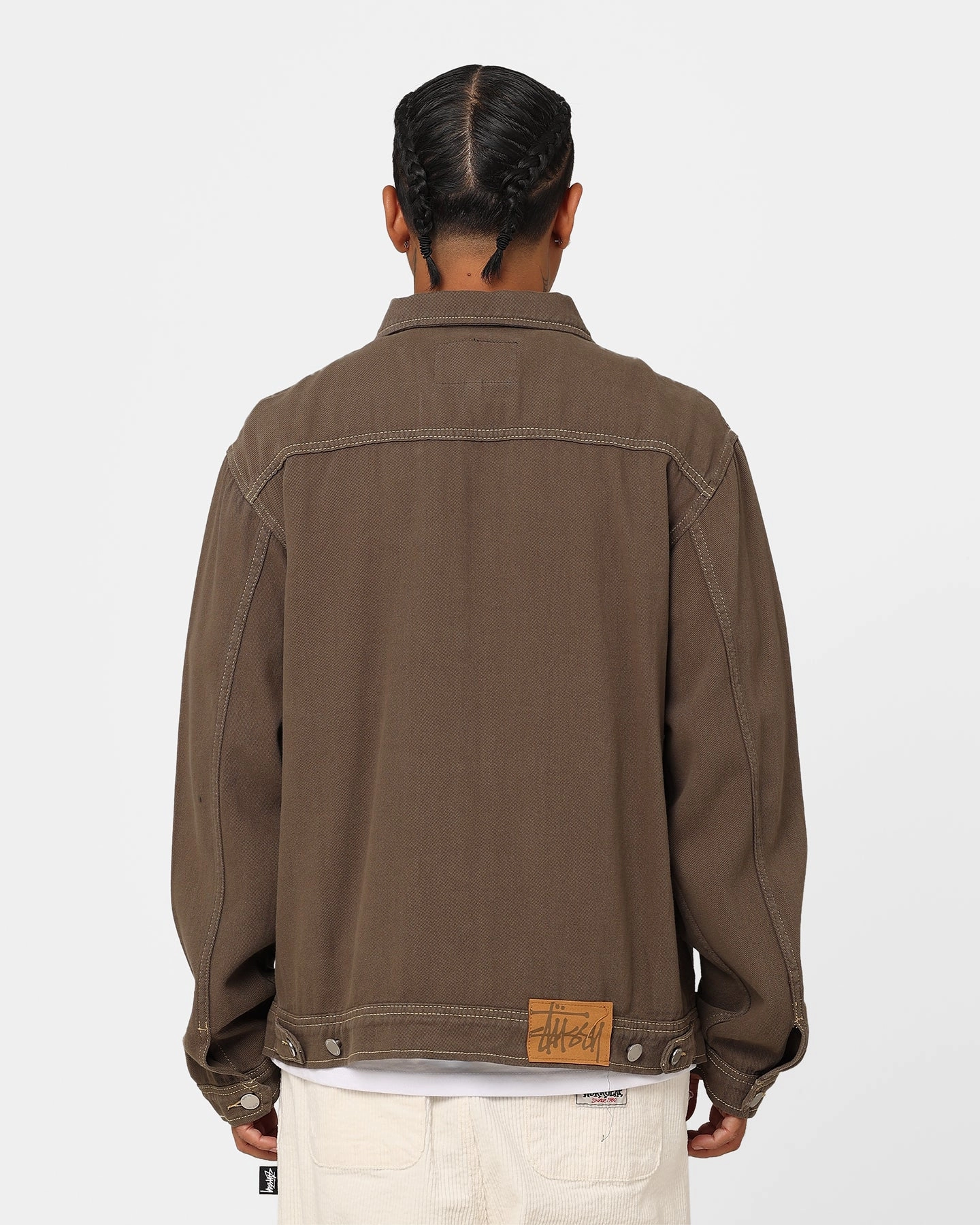 Dry Touch Proclaim Stussy Twill Work Jacket Olive