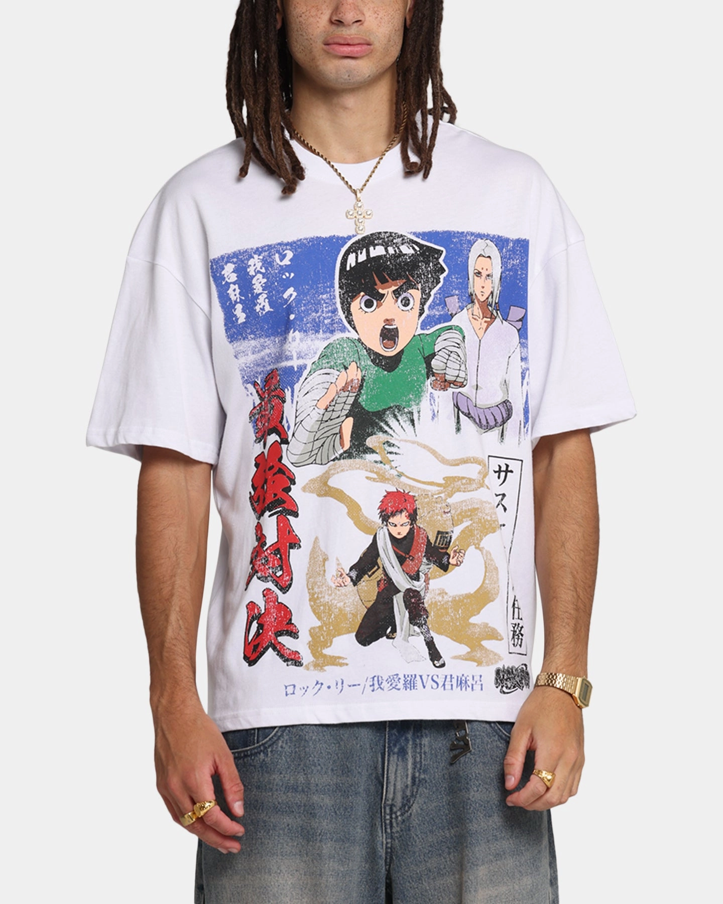 73 Studio X Naruto Kimmimaro Vintage T-Shirt White AntiStaticLining