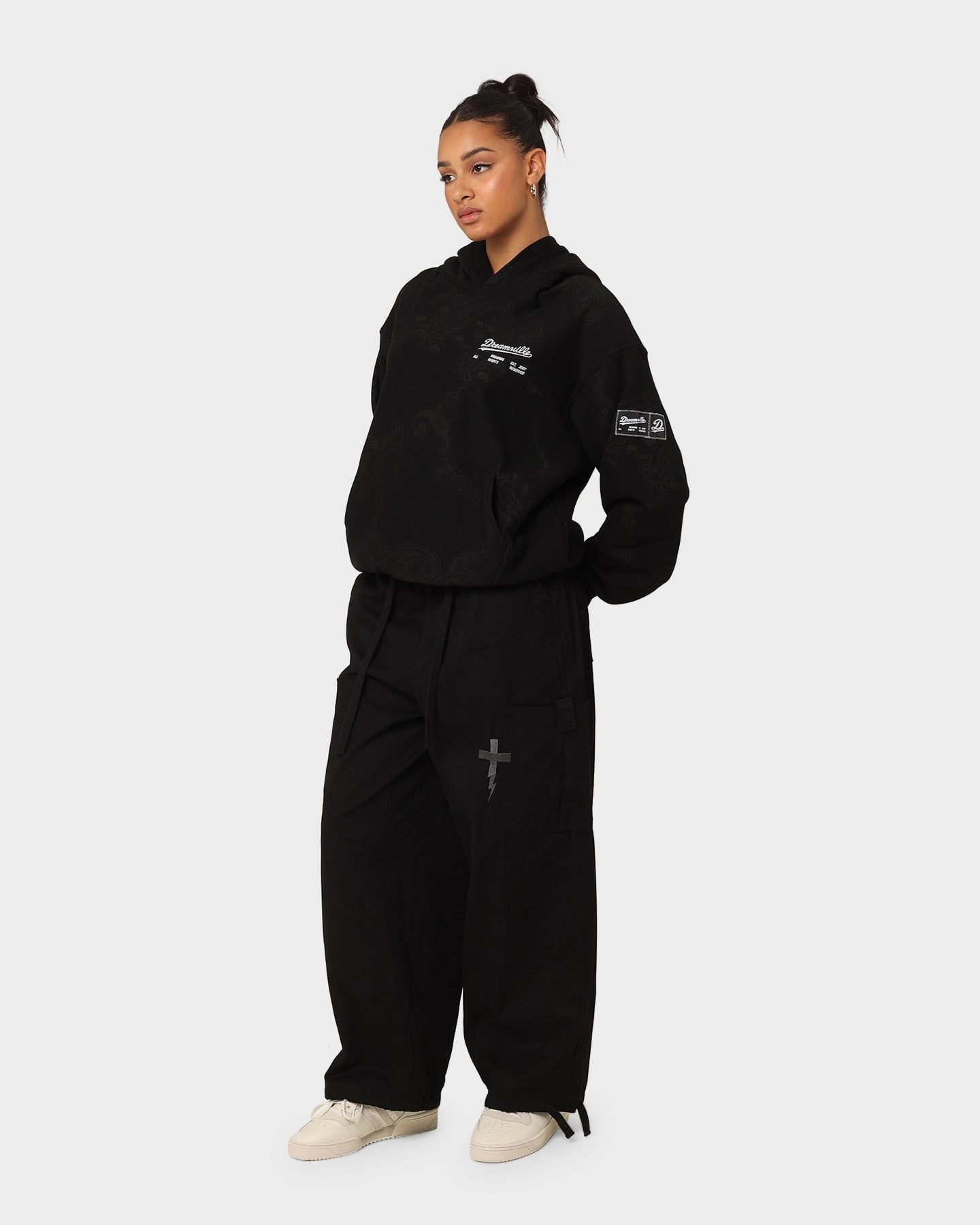 Dreamville Records Hoodie Black Check