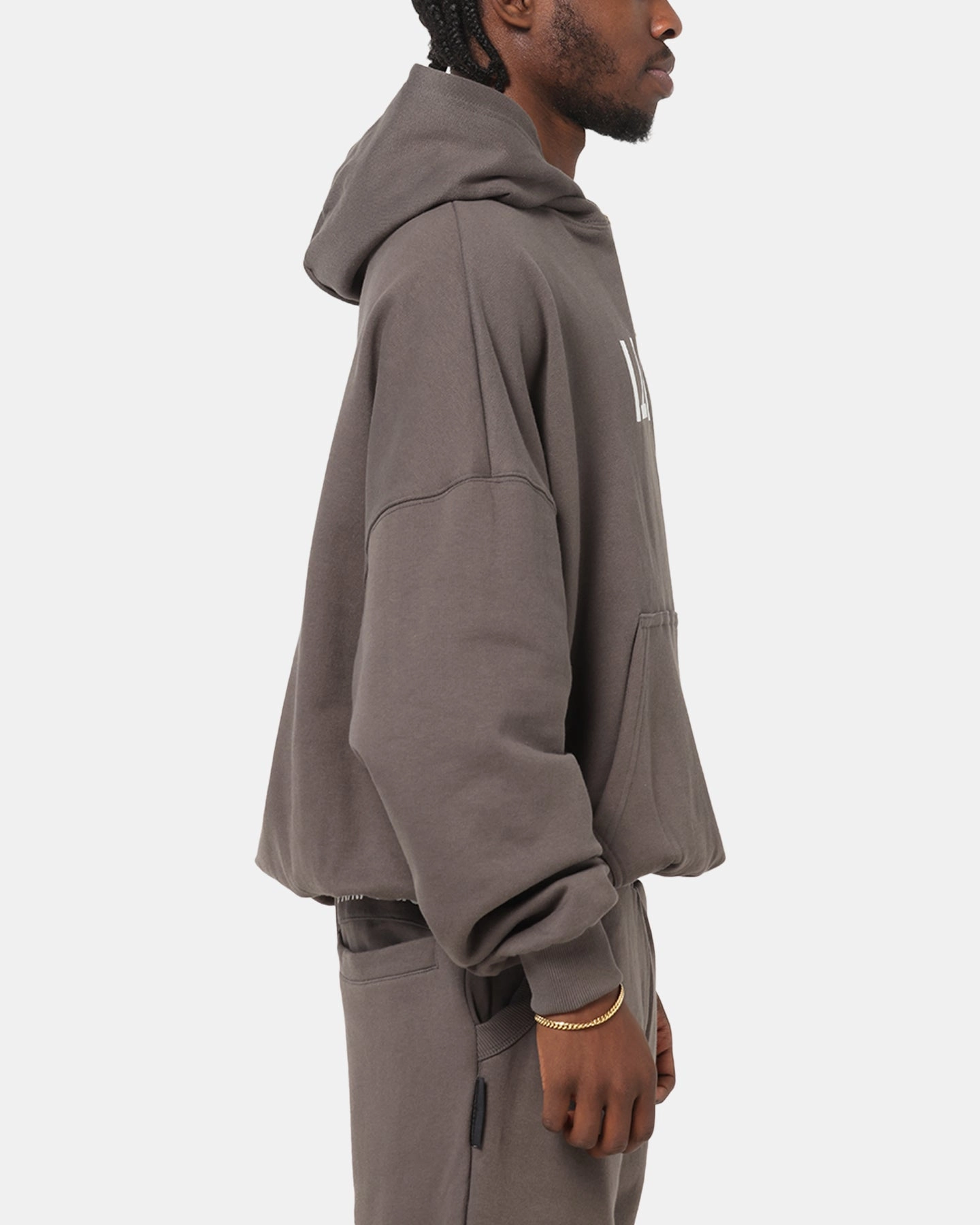 The Anti Order Reverse Logo Hoodie Charcoal Grey Street Trend