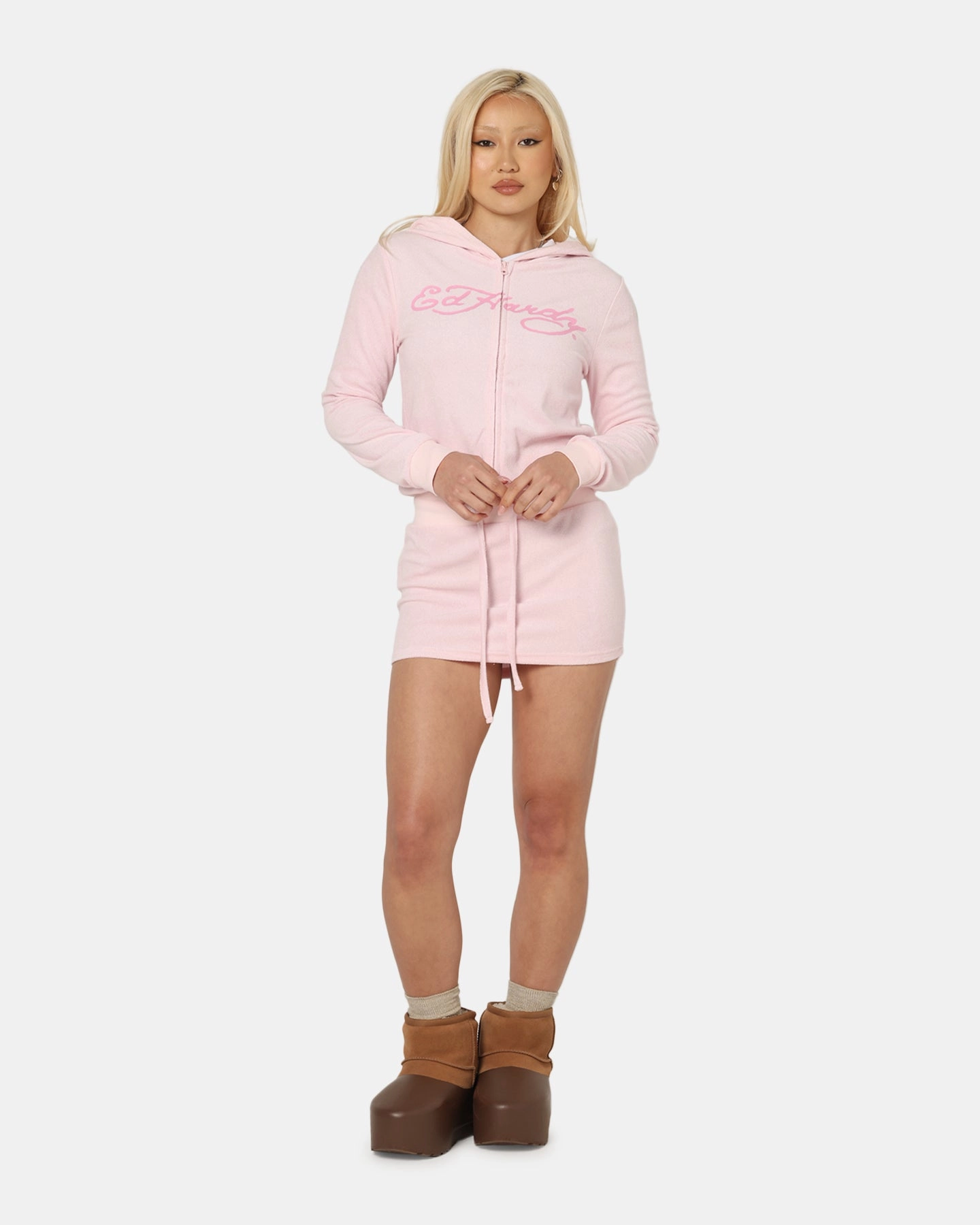 Ed Hardy Women's Lounge Hoodie Pink Dragonfly like