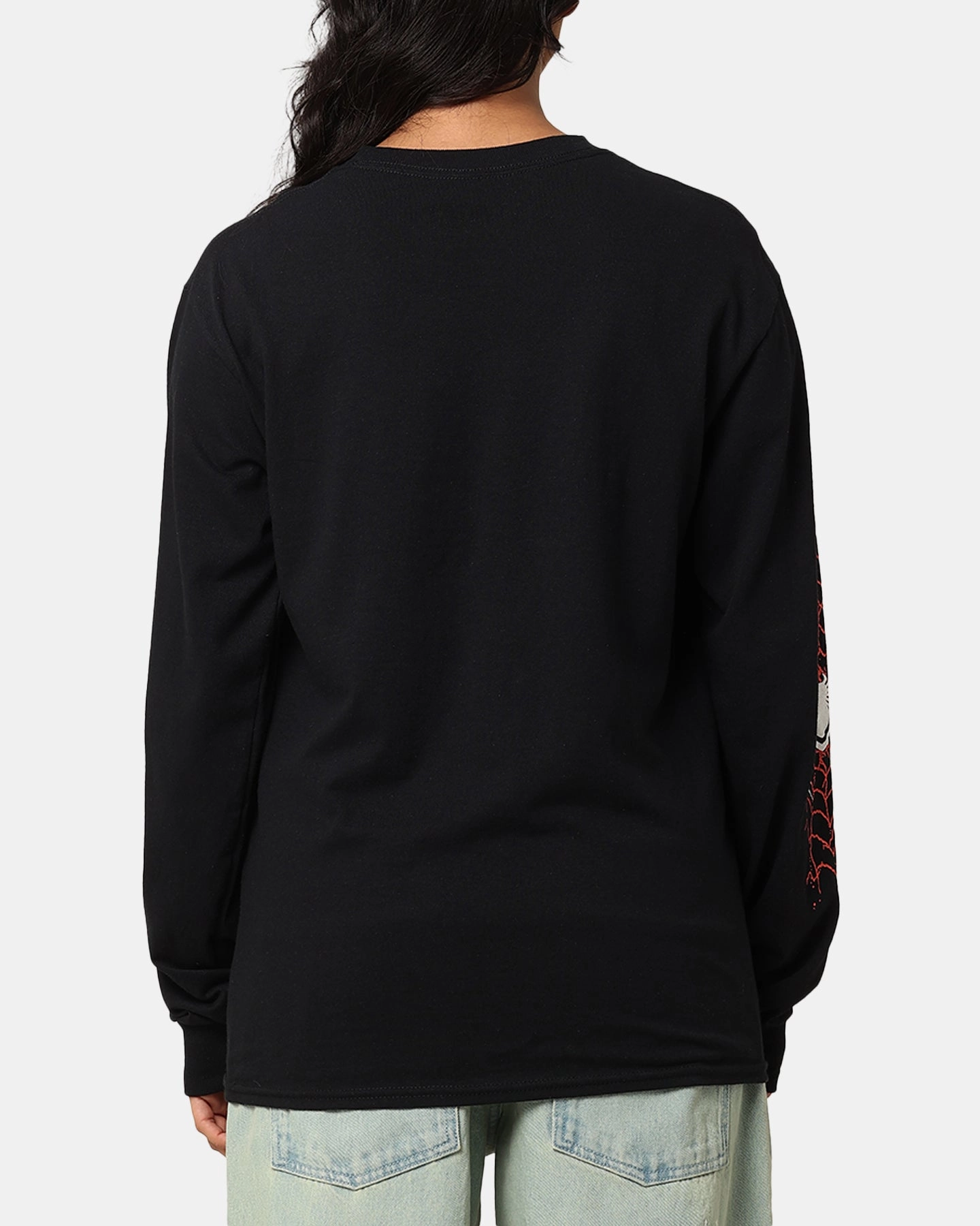 Men's Goat Crew Marvel Spider-Man Y2K Miles Long Sleeve T-Shirt Black