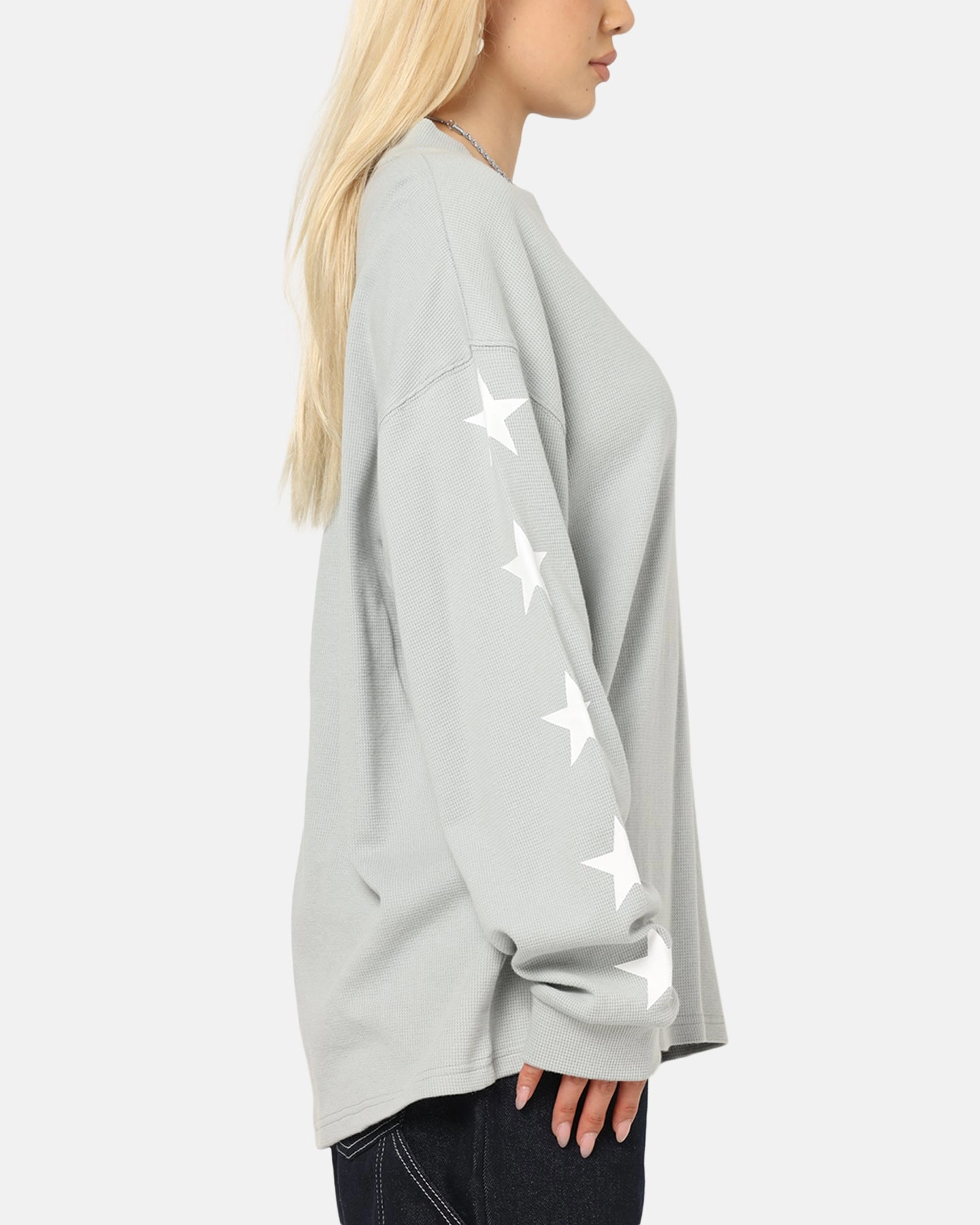 Smart Layering Fit for All Seasons Carre Waffle Workwear Long Sleeve T-Shirt Grey