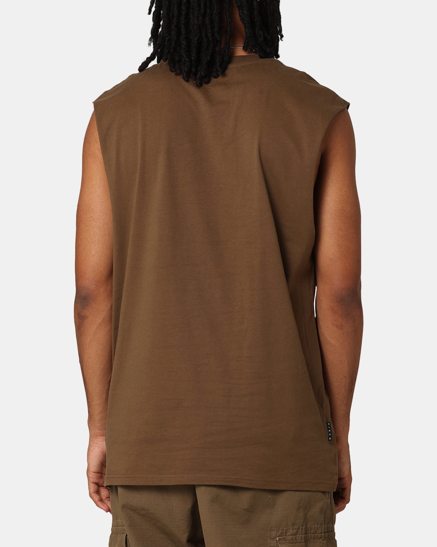 SlimFitDesign Saint Morta Interlock Oversized Muscle T-Shirt Army Green