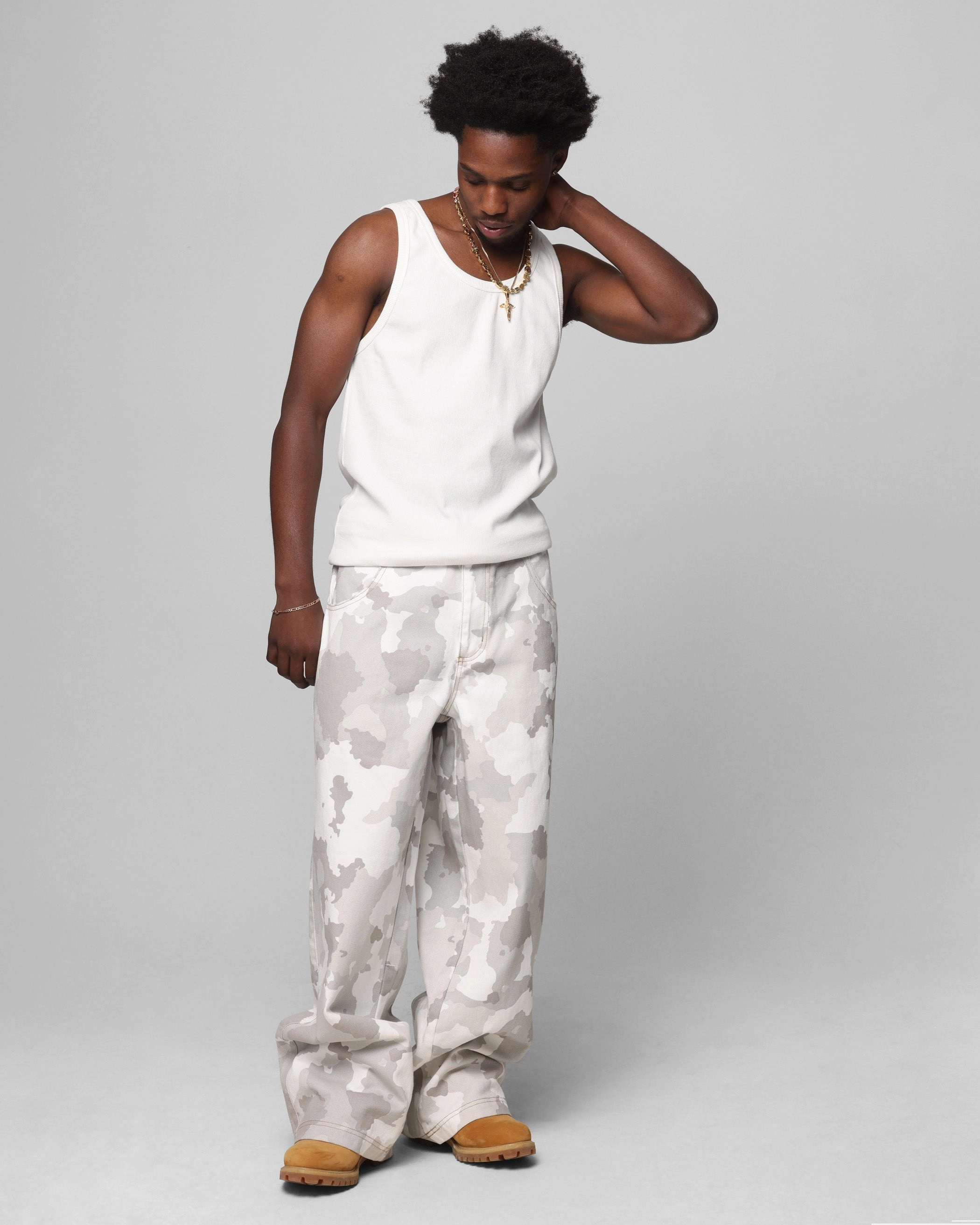 Loiter Prestige Camo Pants Snow Camo Street Inspired FrictionResistantEdging