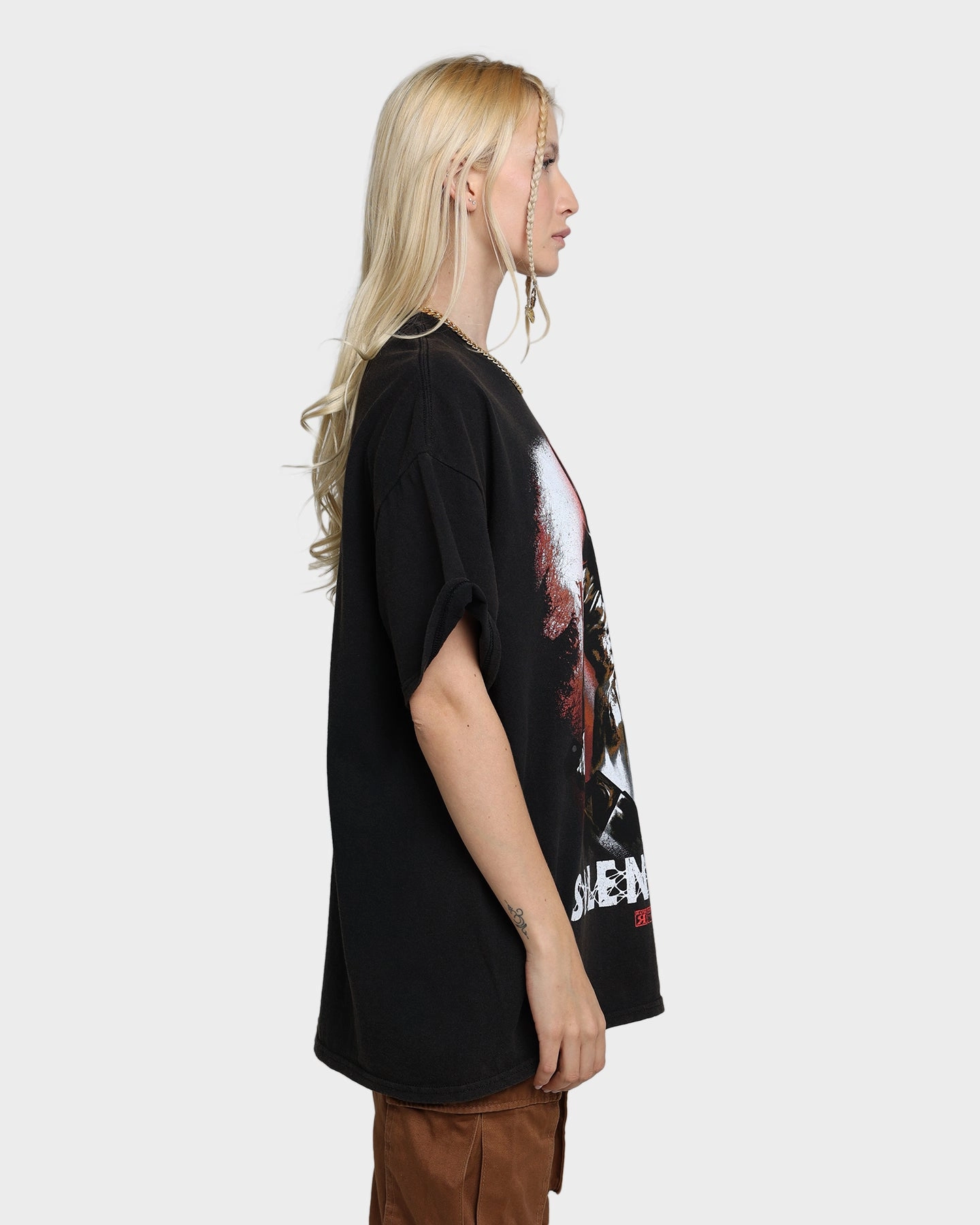 Rats Get Fat X Silent Hill Pyramid Head Vintage T-Shirt Black Wash Sleek And Stylish