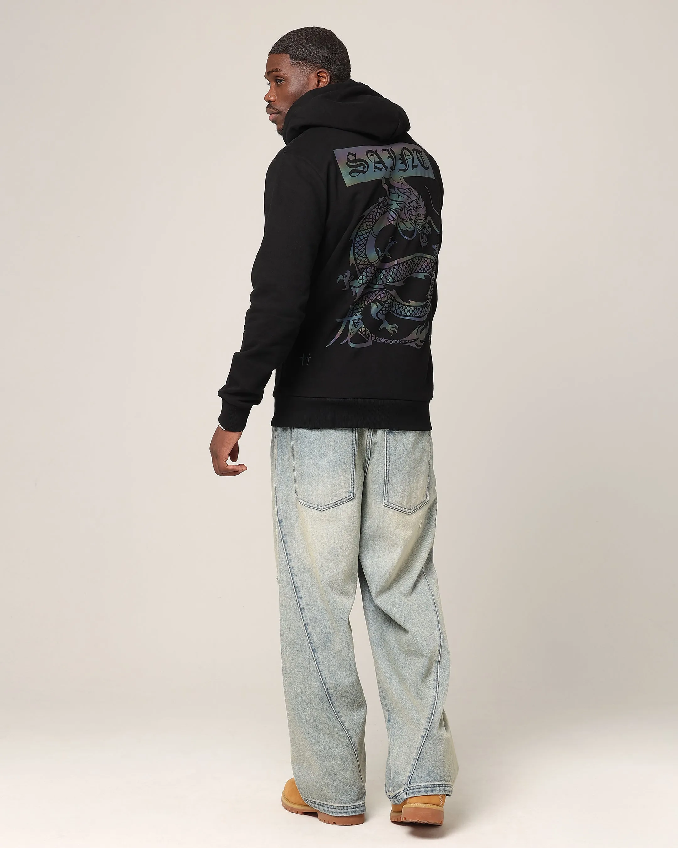 Saint Morta New Age Yot Dragon Hoodie Black/3M Relax