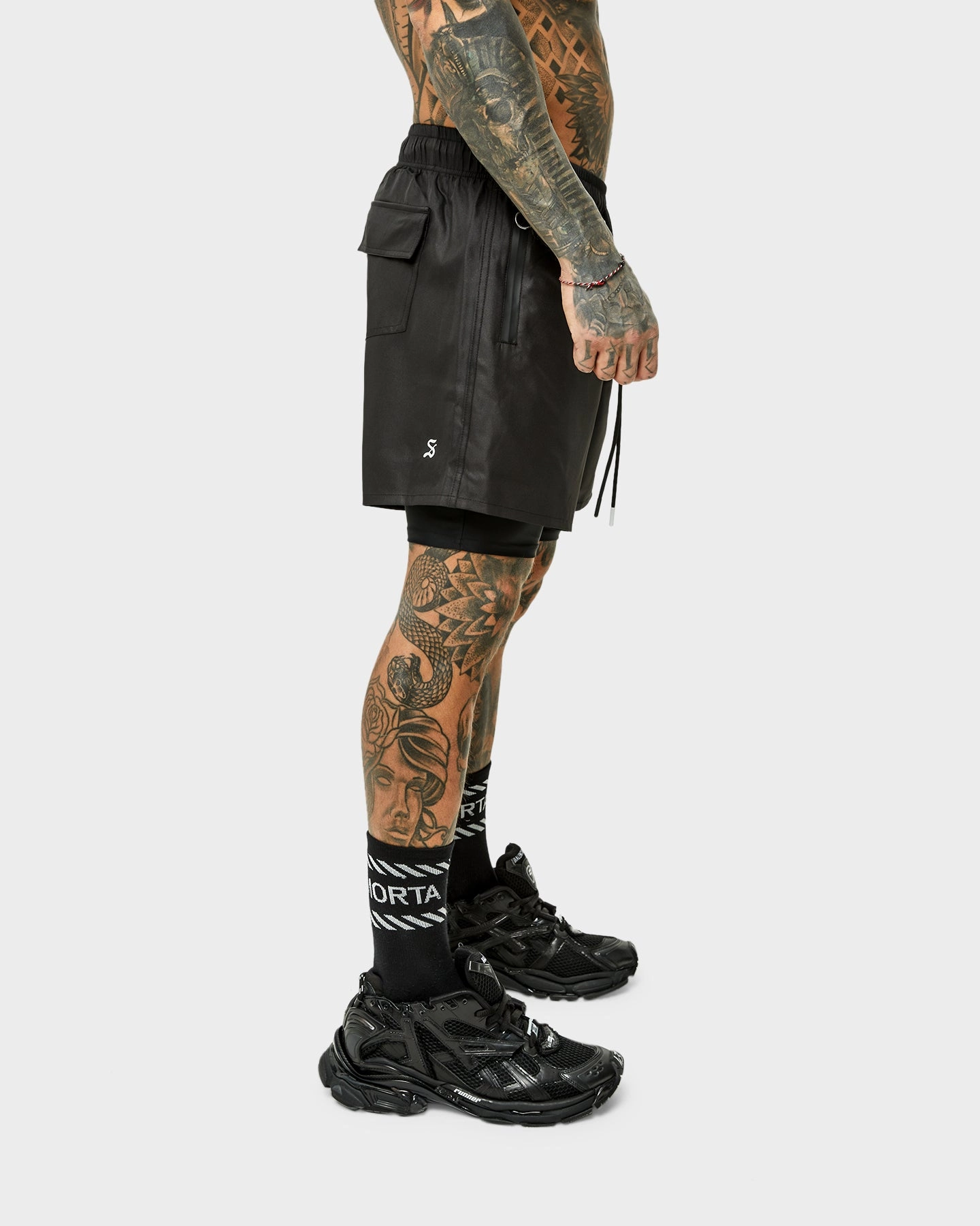 Beach Vibes Warm Look Saint Morta Icarus Athletic Shorts Black